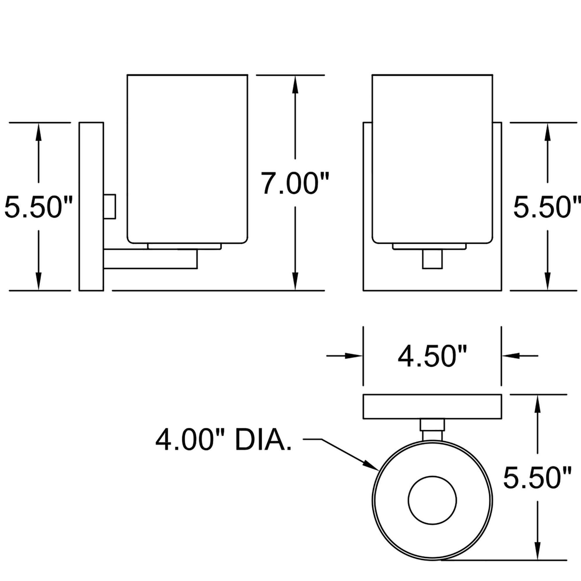 Shown in Matte Black finish and Opal glass