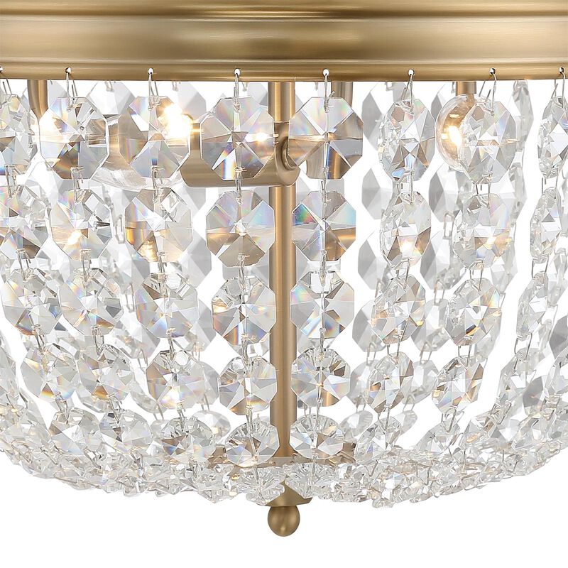 Nola 14 Inch 3 Light Flush Mount by Crystorama