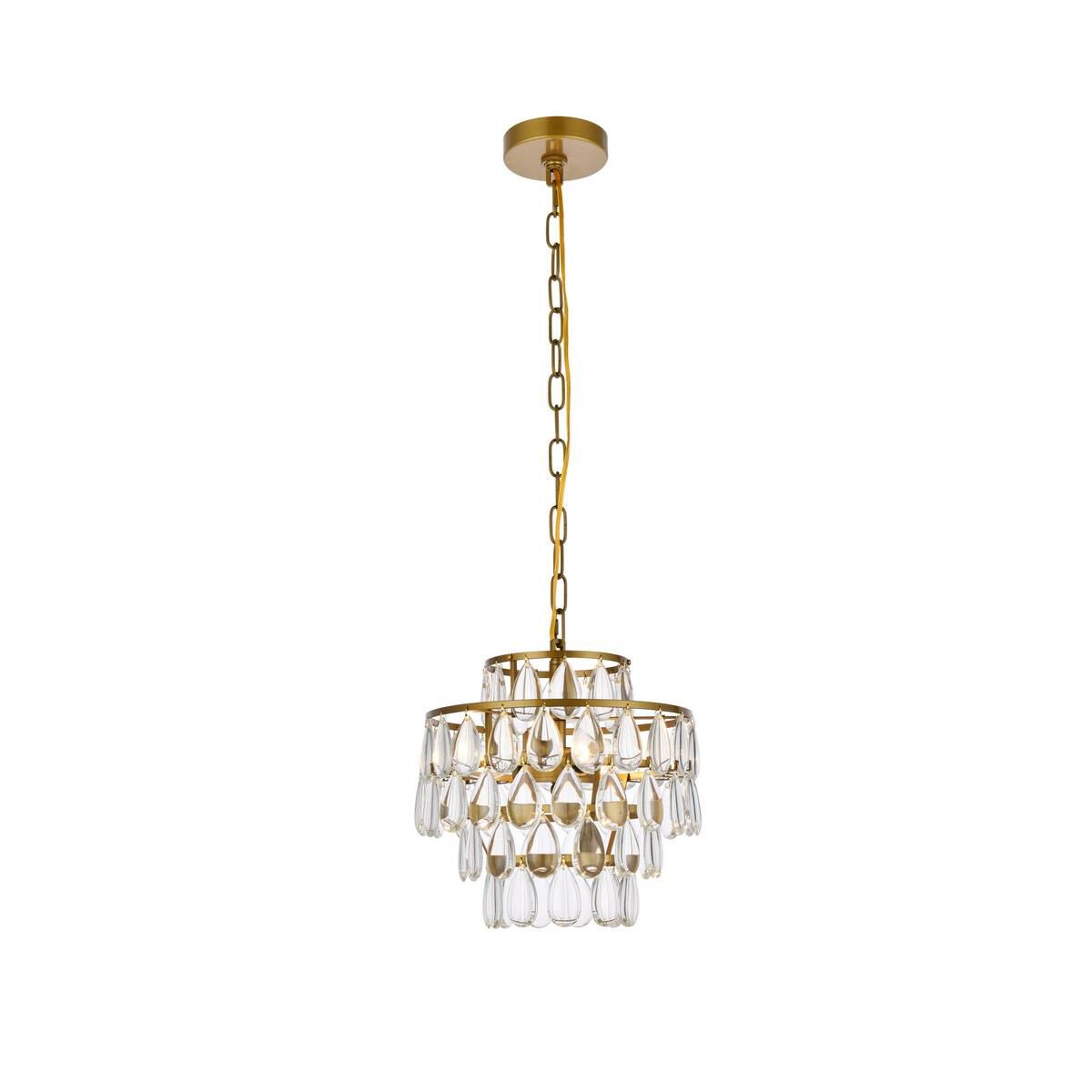 Mila 12 Inch Mini Pendant by Elegant Lighting