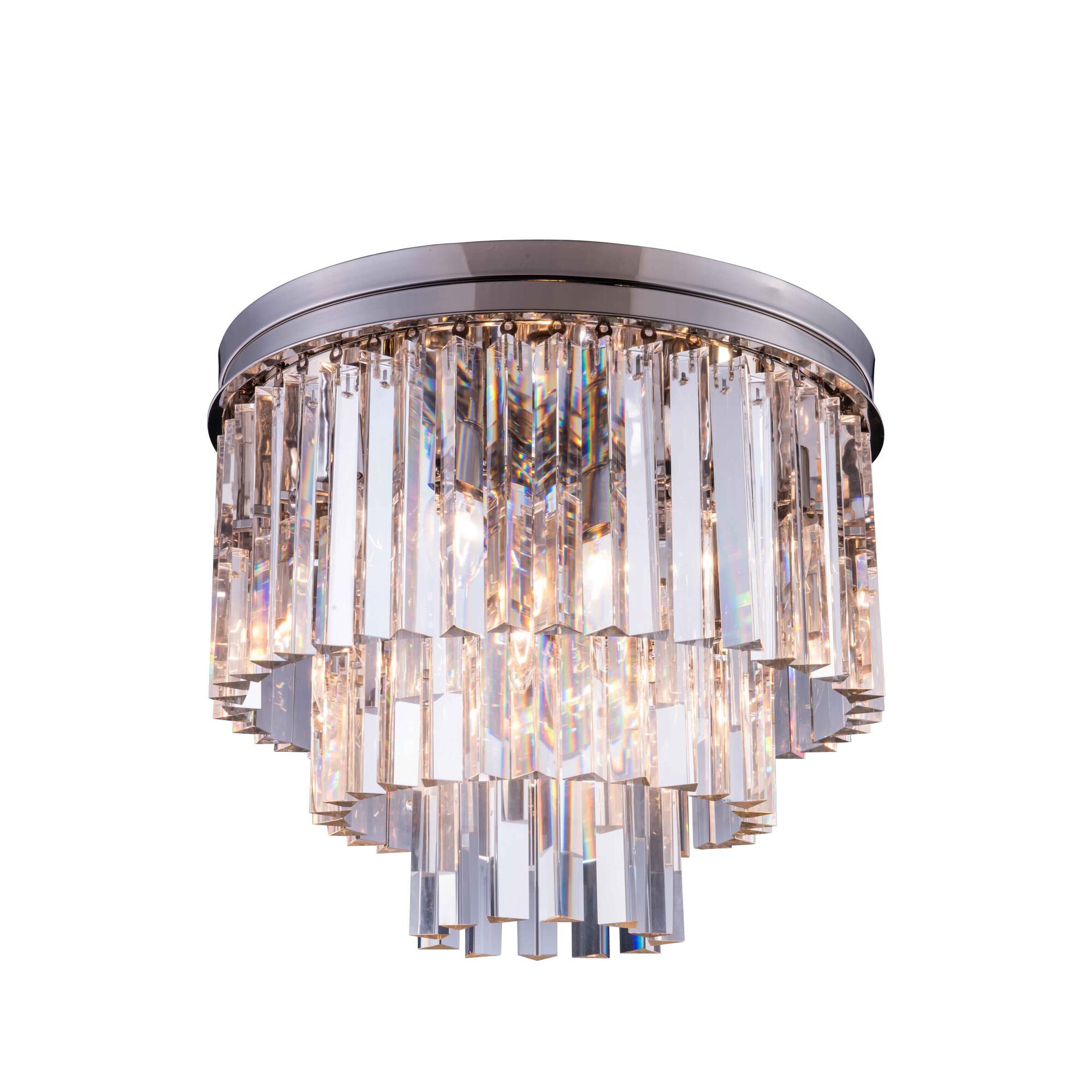 Shown in Polished Nickel finish and Royal Cut crystal and Clear accent