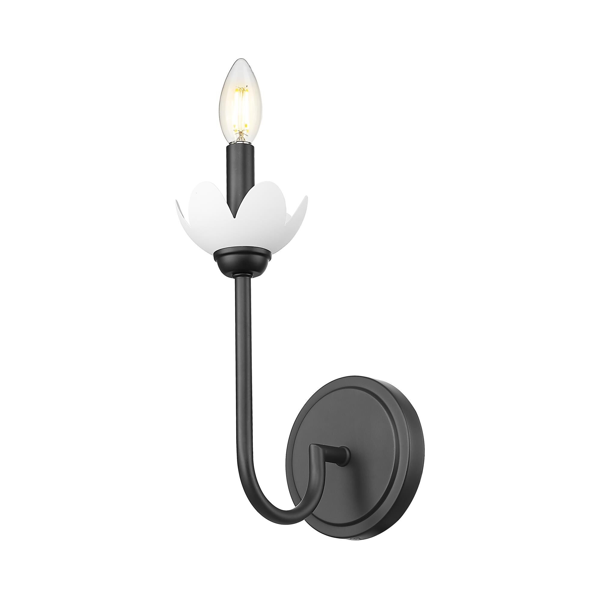 Shown in Matte Black finish and Clear Ribbed glass and Clear Ribbed shade