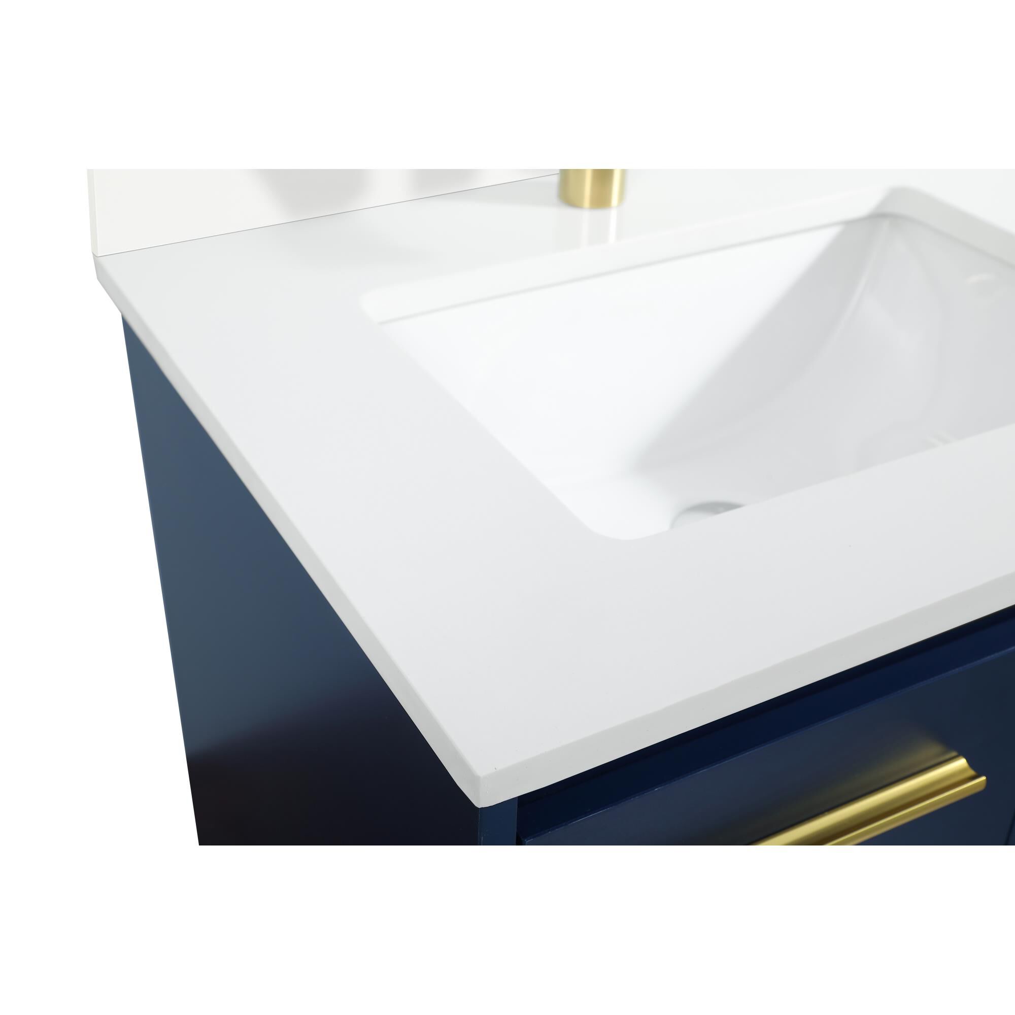 Shown in Blue finish