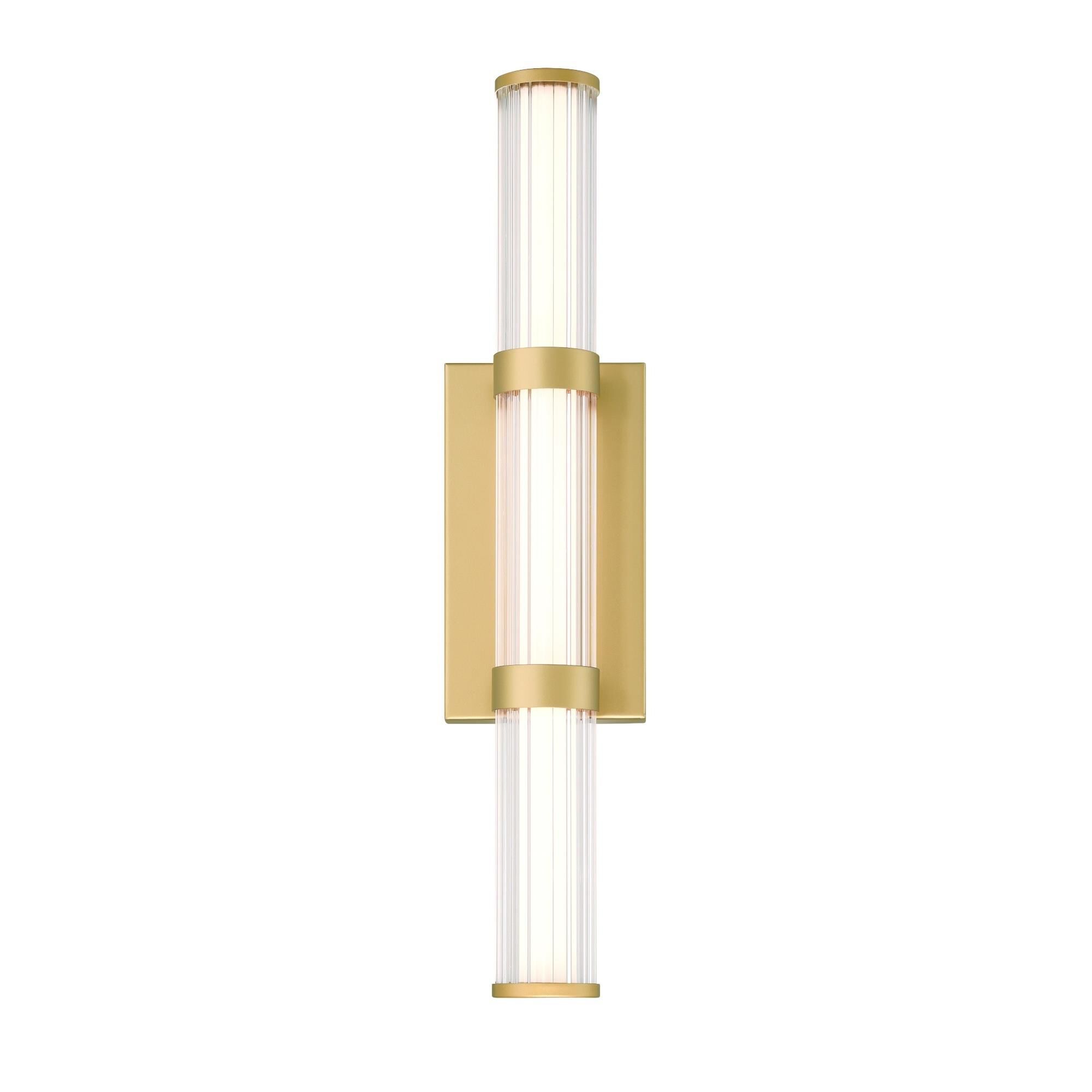 Shown in Gold finish and Glass shade