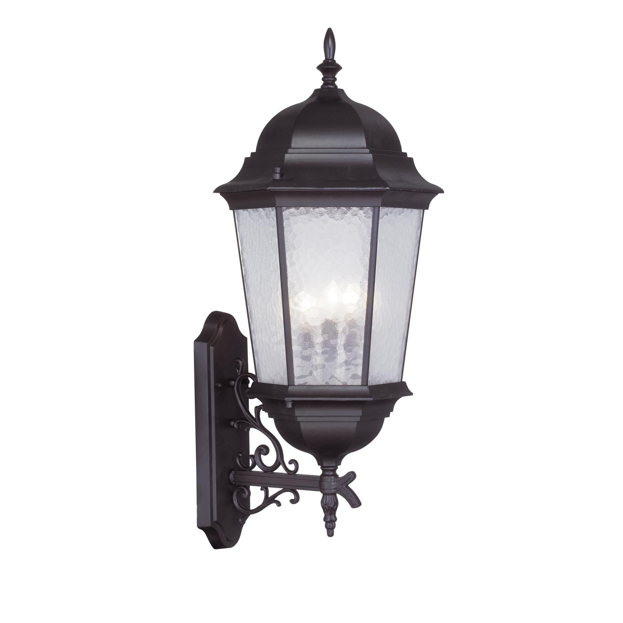 Hamilton 28 Inch Tall 3 Light Outdoor Wall Light by Livex Lighting