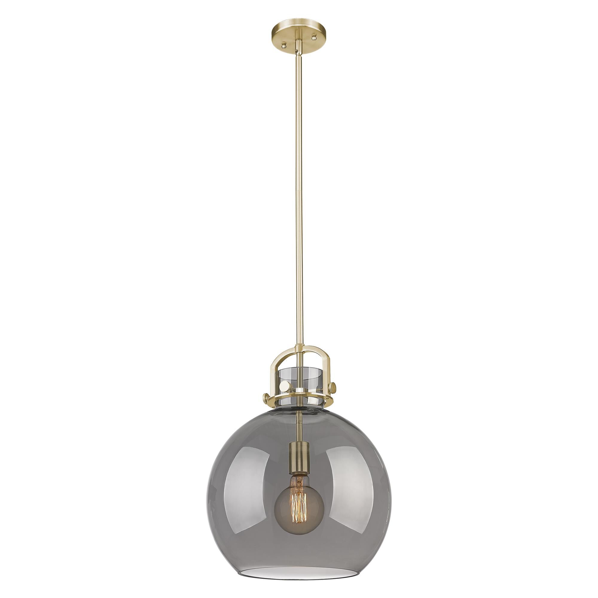 Shown in Champagne Bronze finish and Light Smoke shade