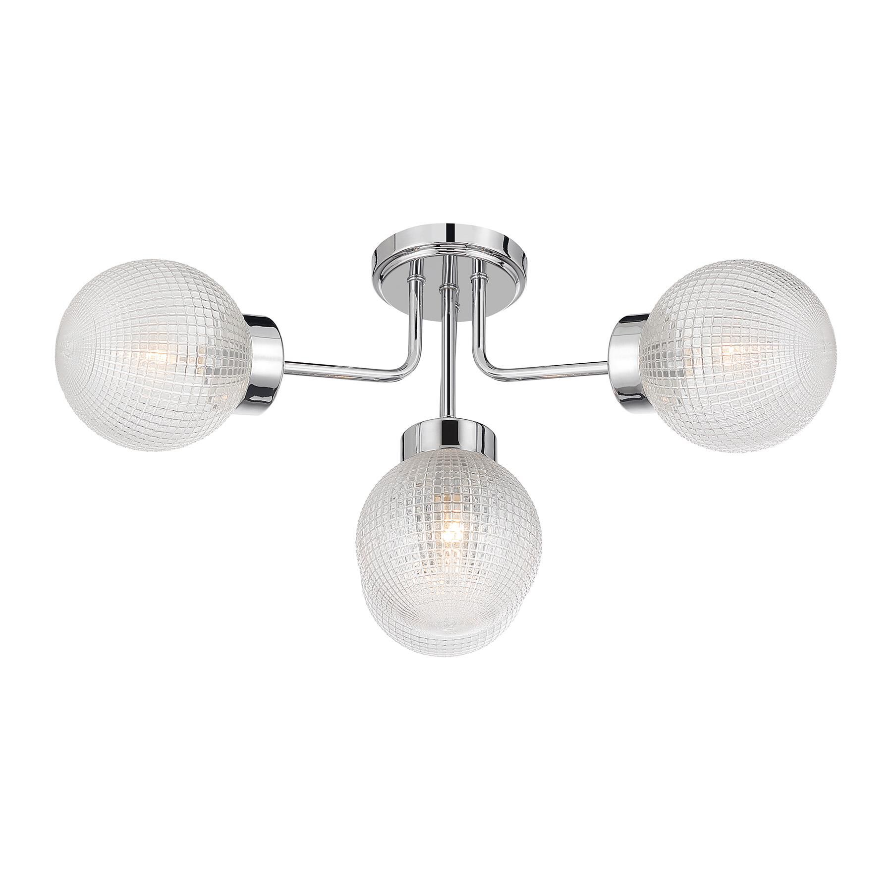 Shown in Chrome finish and Clear Textured Matrix glass