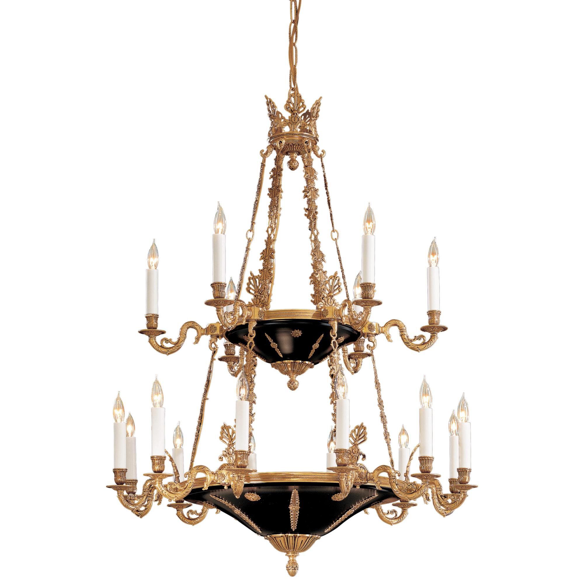 Vintage 32 Inch 18 Light Chandelier by Metropolitan Lighting