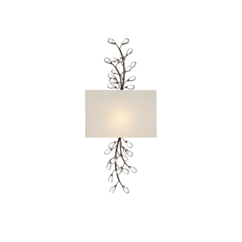 Crystal Bud Large Wall Sconce by Currey & Company