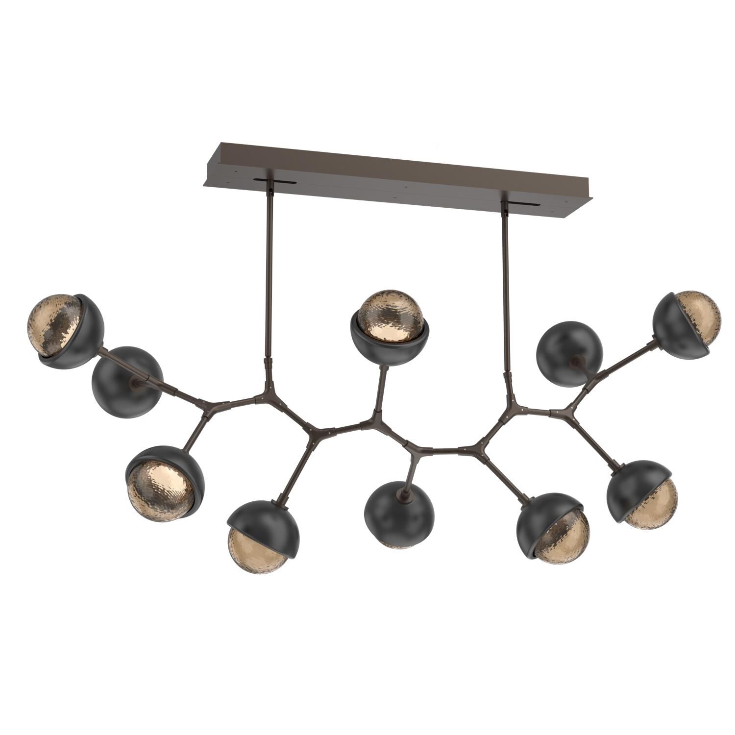 Shown in Flat Bronze finish and Bronze glass and Matte Black accent