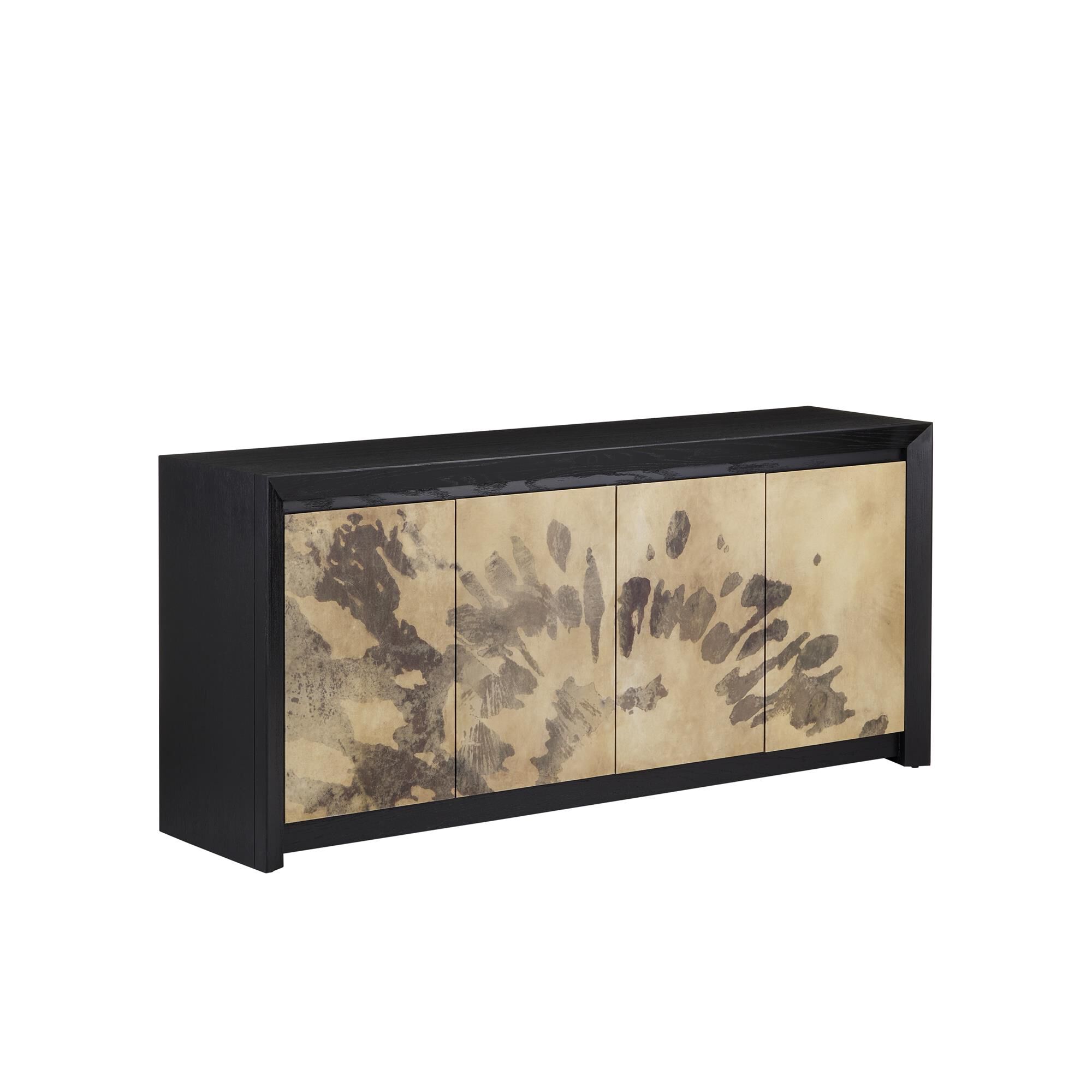 Shown in Natural Vellum-Caviar Black finish