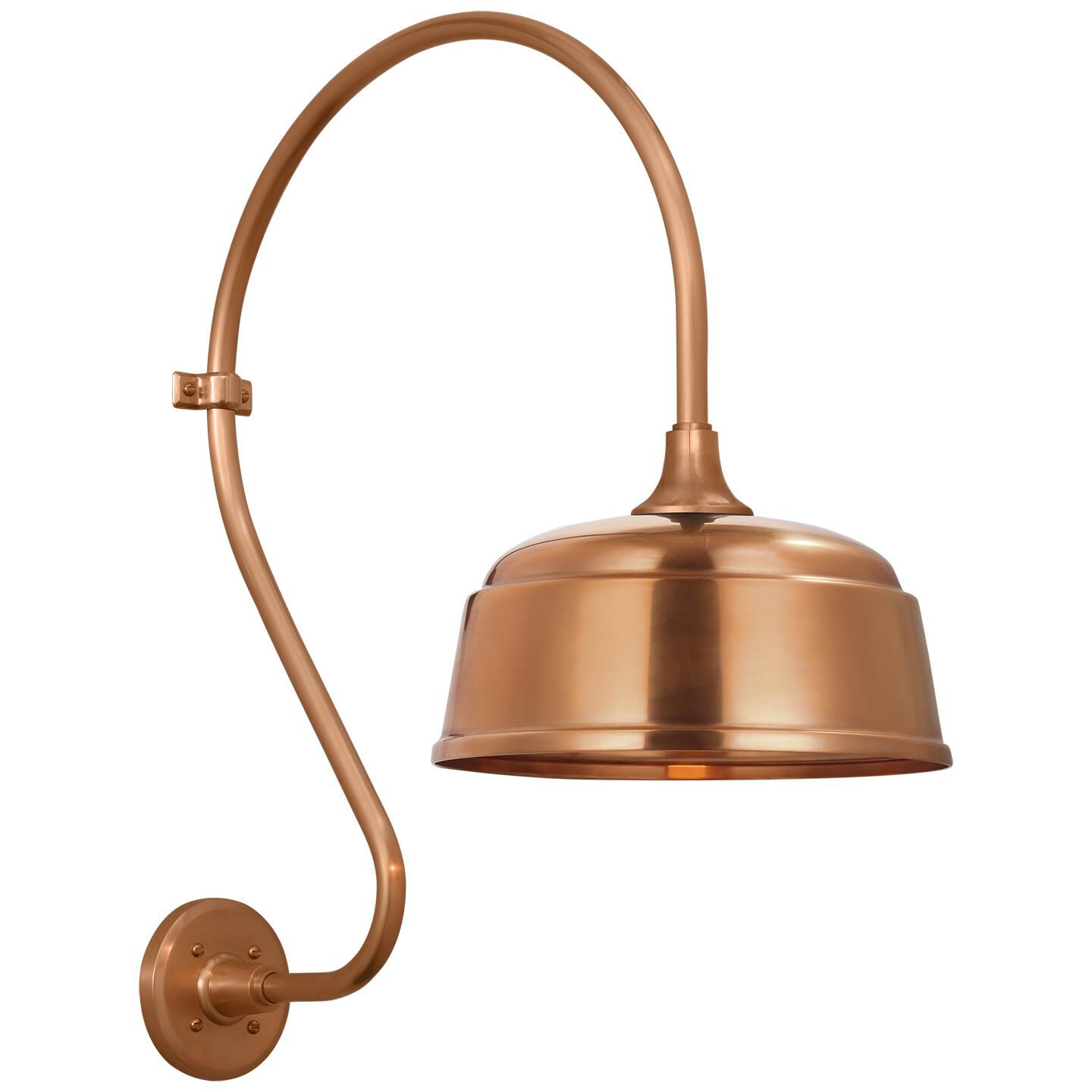 Shown in Soft Copper finish and Copper shade