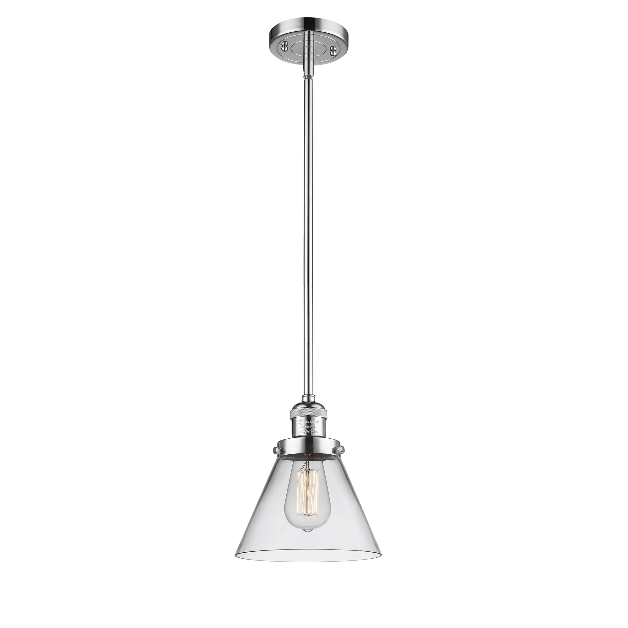 Bruno Marashlian Large Cone 8 Inch Mini Pendant by Innovations Lighting