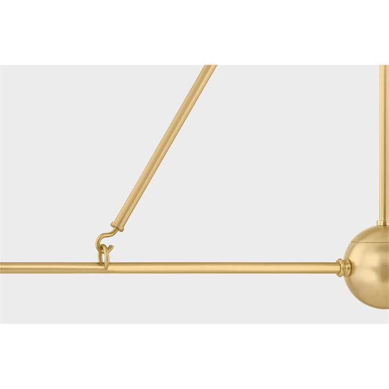 Mark D. Sikes Burghley Small Linear Chandelier by Hudson Valley Lighting