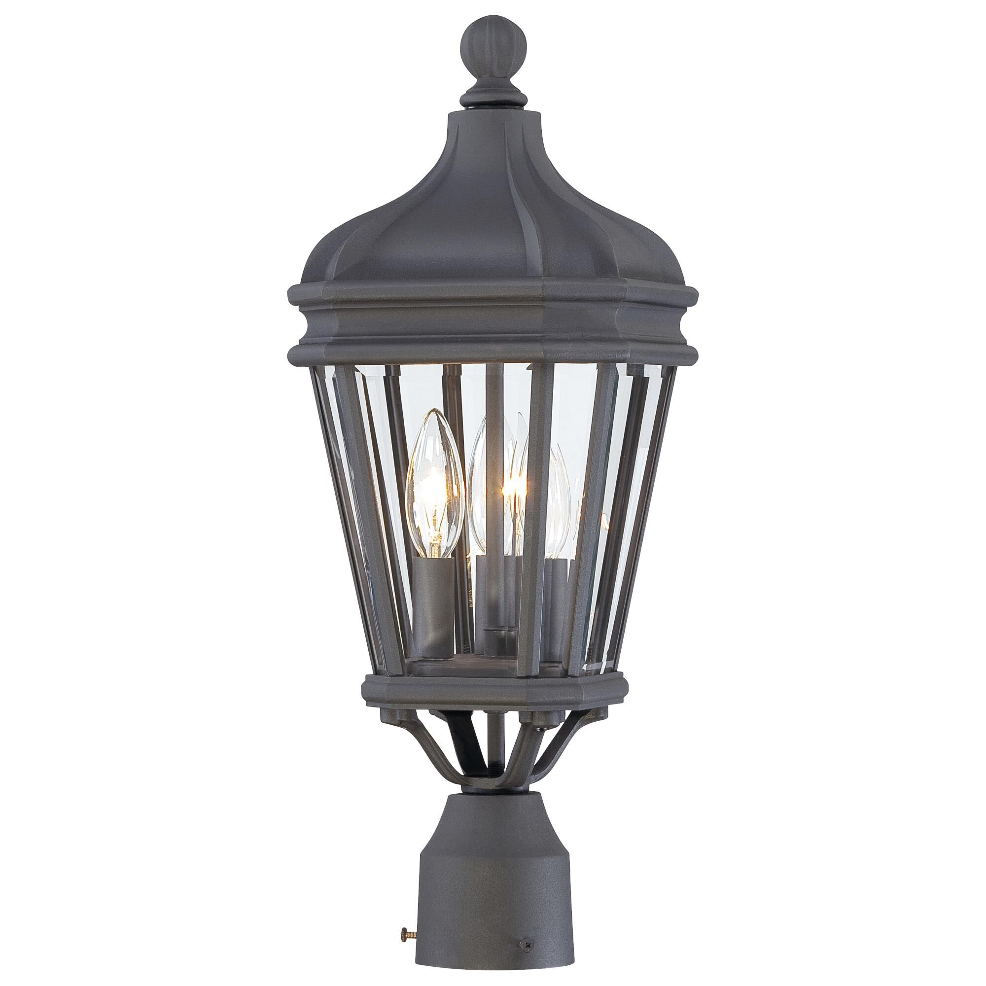 Harrison 20 Inch Tall 3 Light Outdoor Post Lamp by Minka Lavery