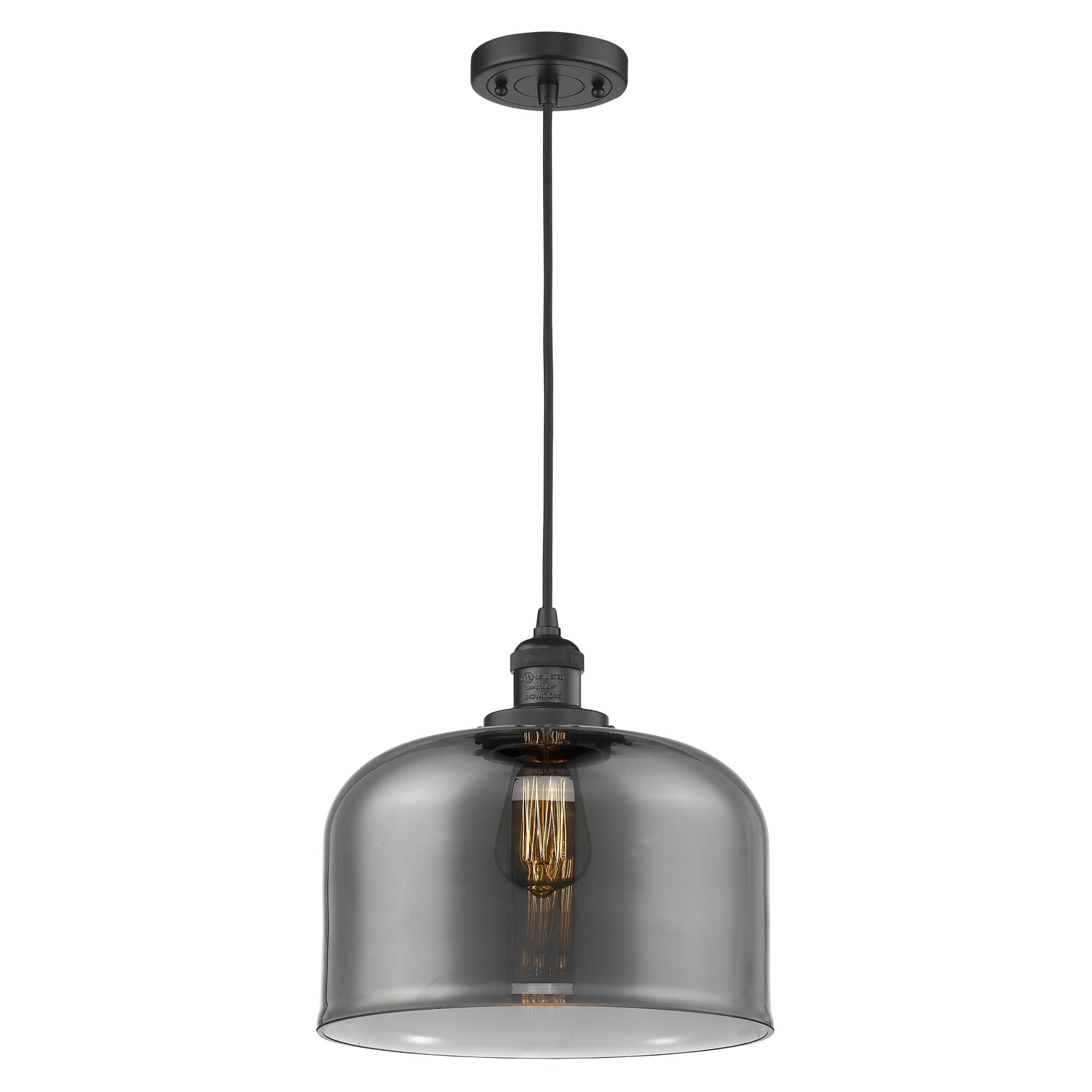 Shown in Matte Black finish and Smoked glass