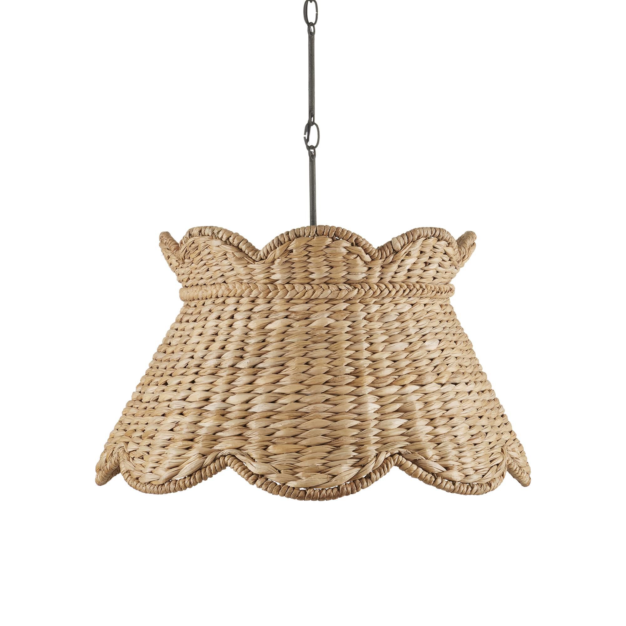 Shown in Natural finish and Natural Water Hyacinth shade