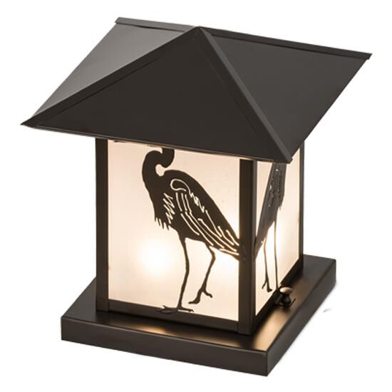 Heron 12 Inch Tall 2 Light Outdoor Pier Lamp by Meyda Lighting