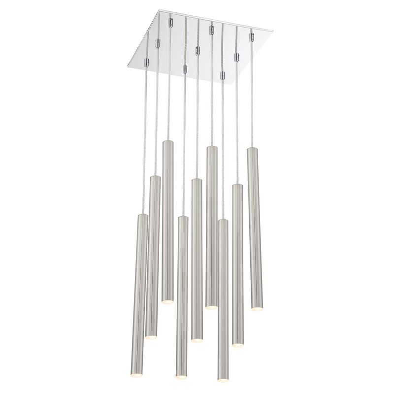 Forest 14 Inch 9 Light LED Linear Suspension Light by Z-Lite