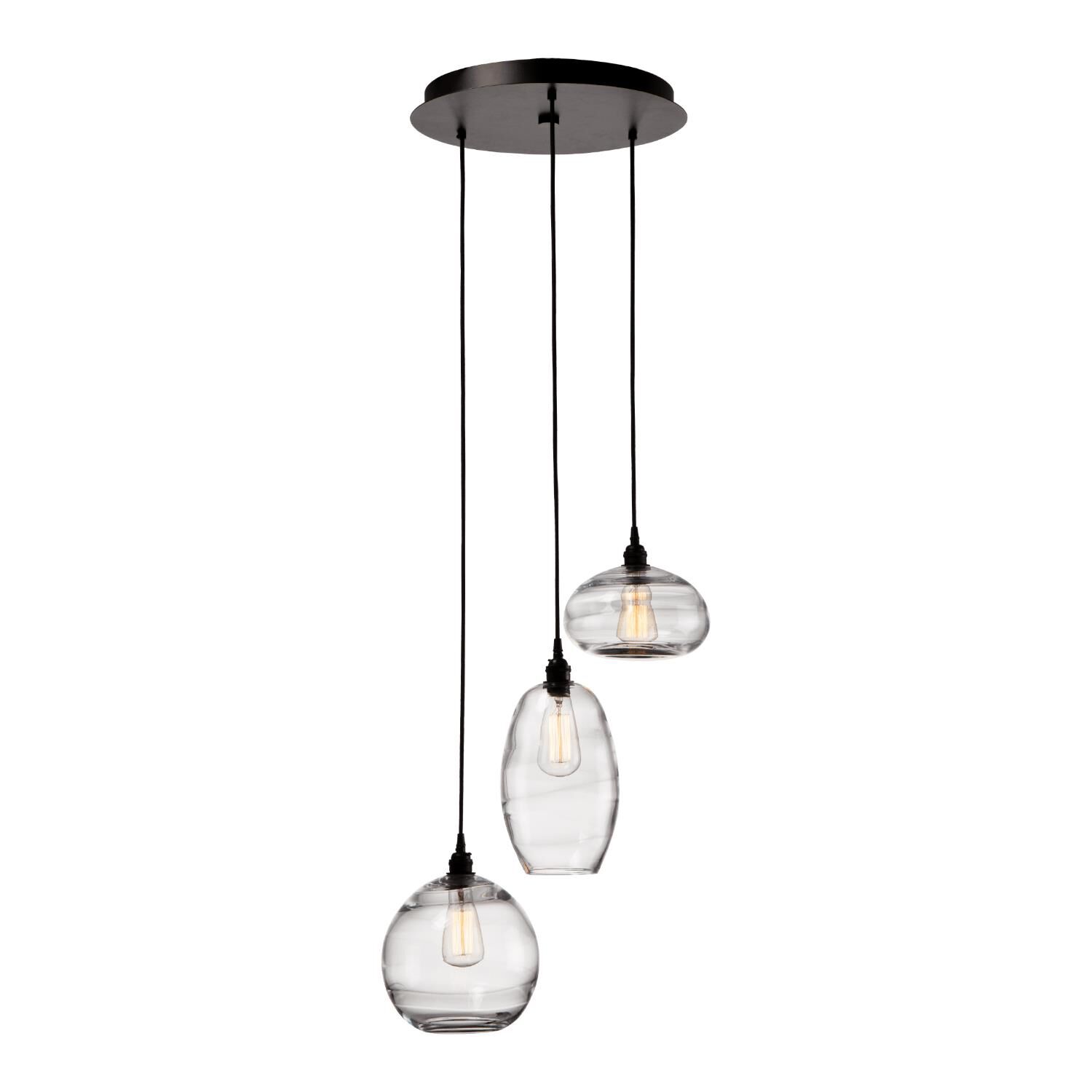 Misto 21 Inch 3 Light Multi Light Pendant by Hammerton Studio