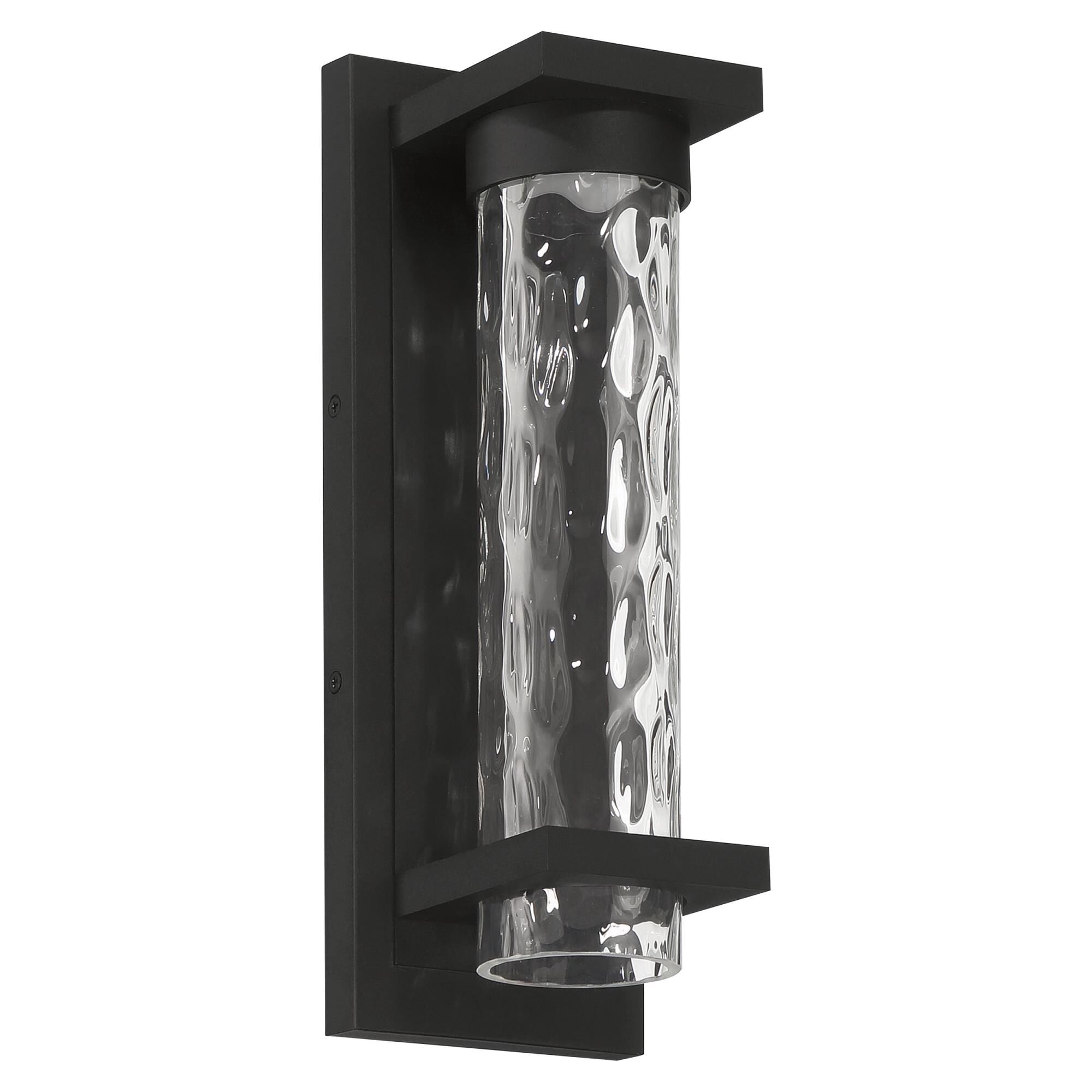 Shown in Textured Black finish and Clear Water glass
