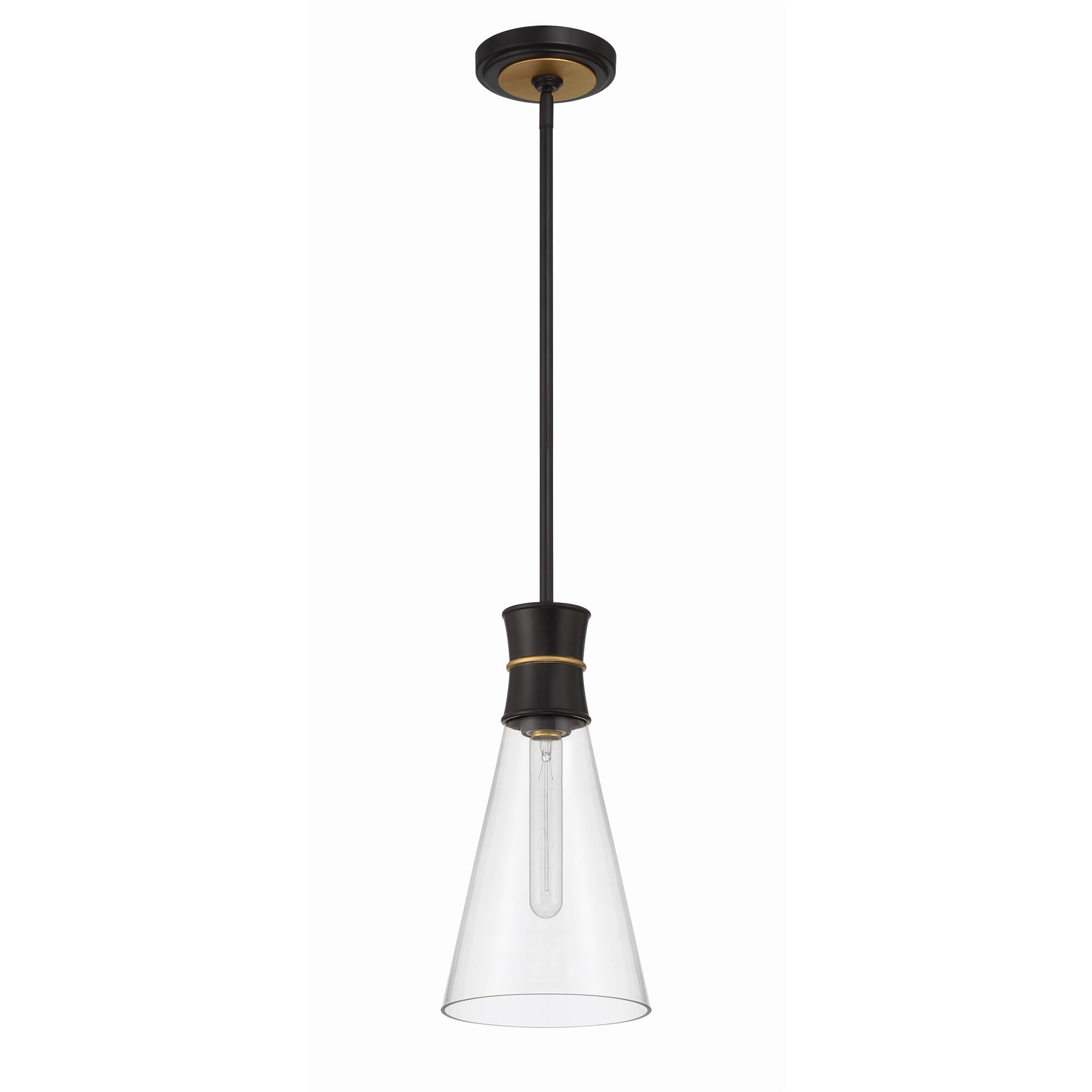 Shown in Matte Black and Textured Gold finish