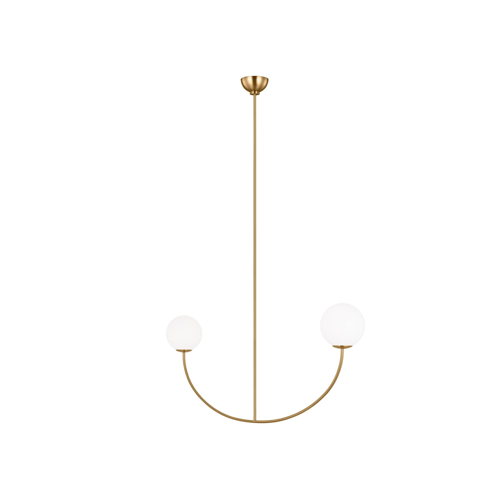 Aerin Galassia 54 Inch 2 Light Linear Suspension Light by Visual Comfort Studio Collection