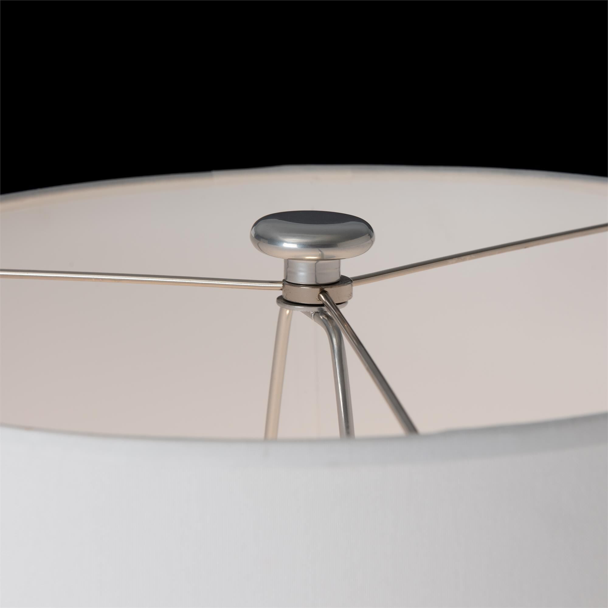 Shown in Sterling finish and White shade