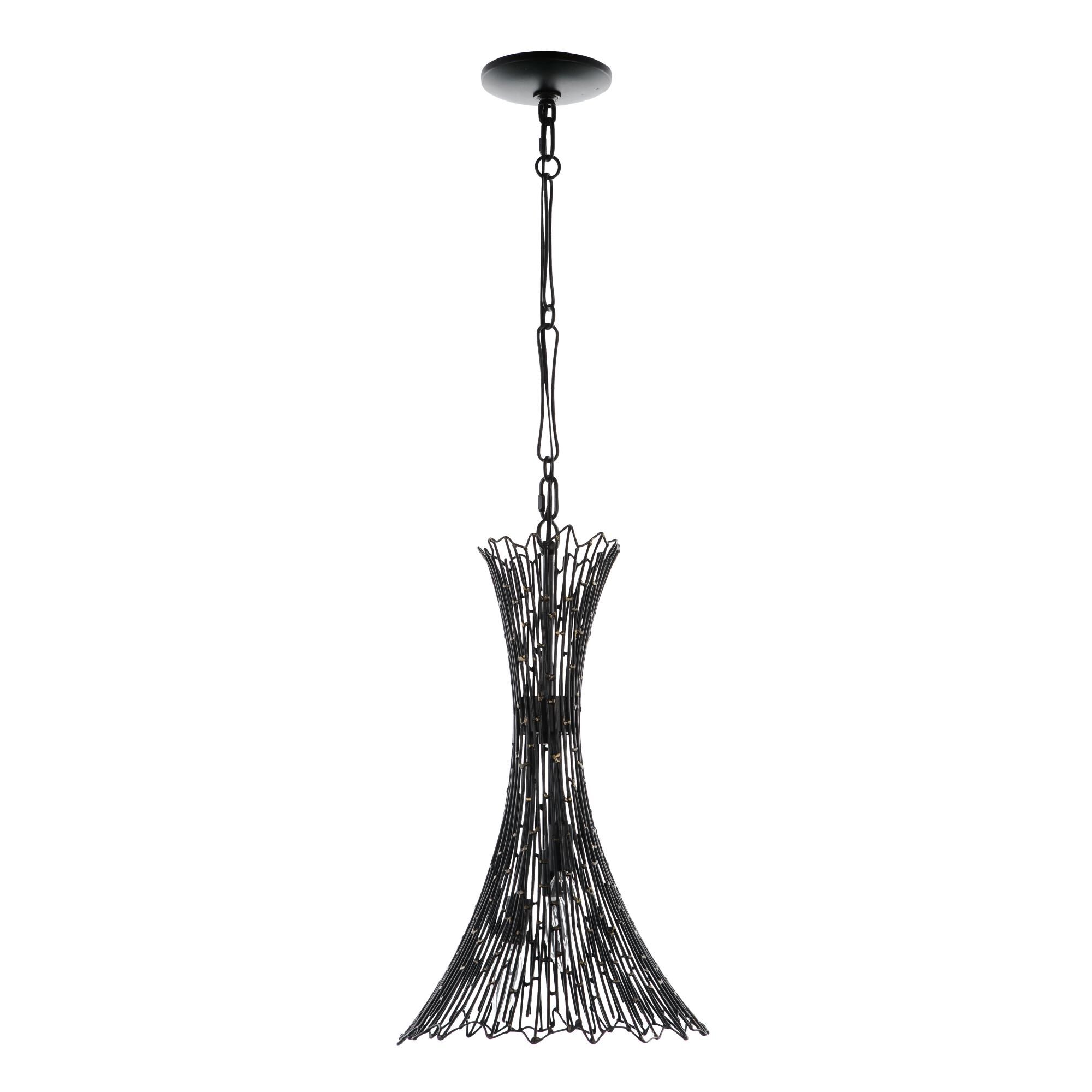 Shown in Carbon - Aged Gold finish