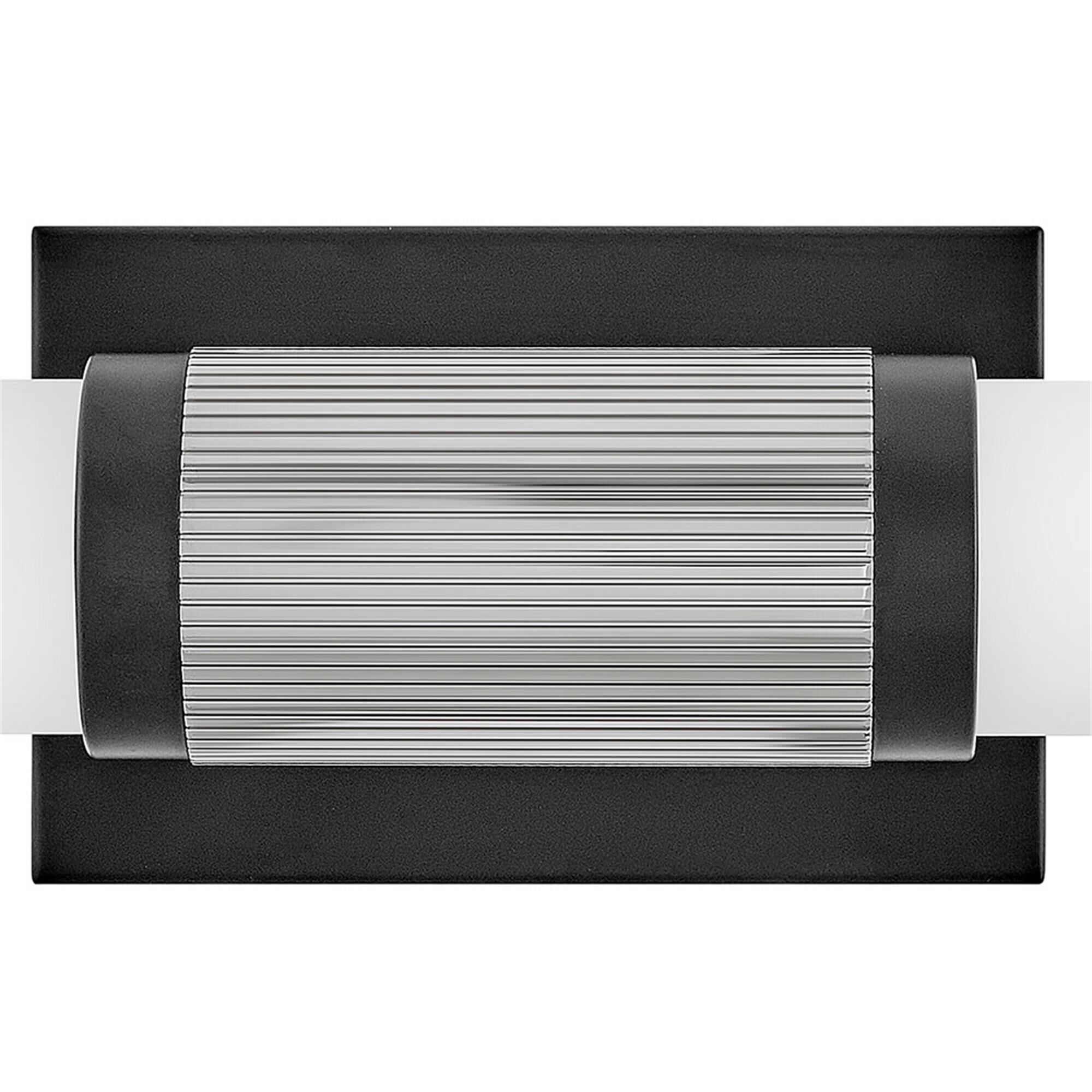 Shown in Black with Chrome Accents finish and Etched Opal glass