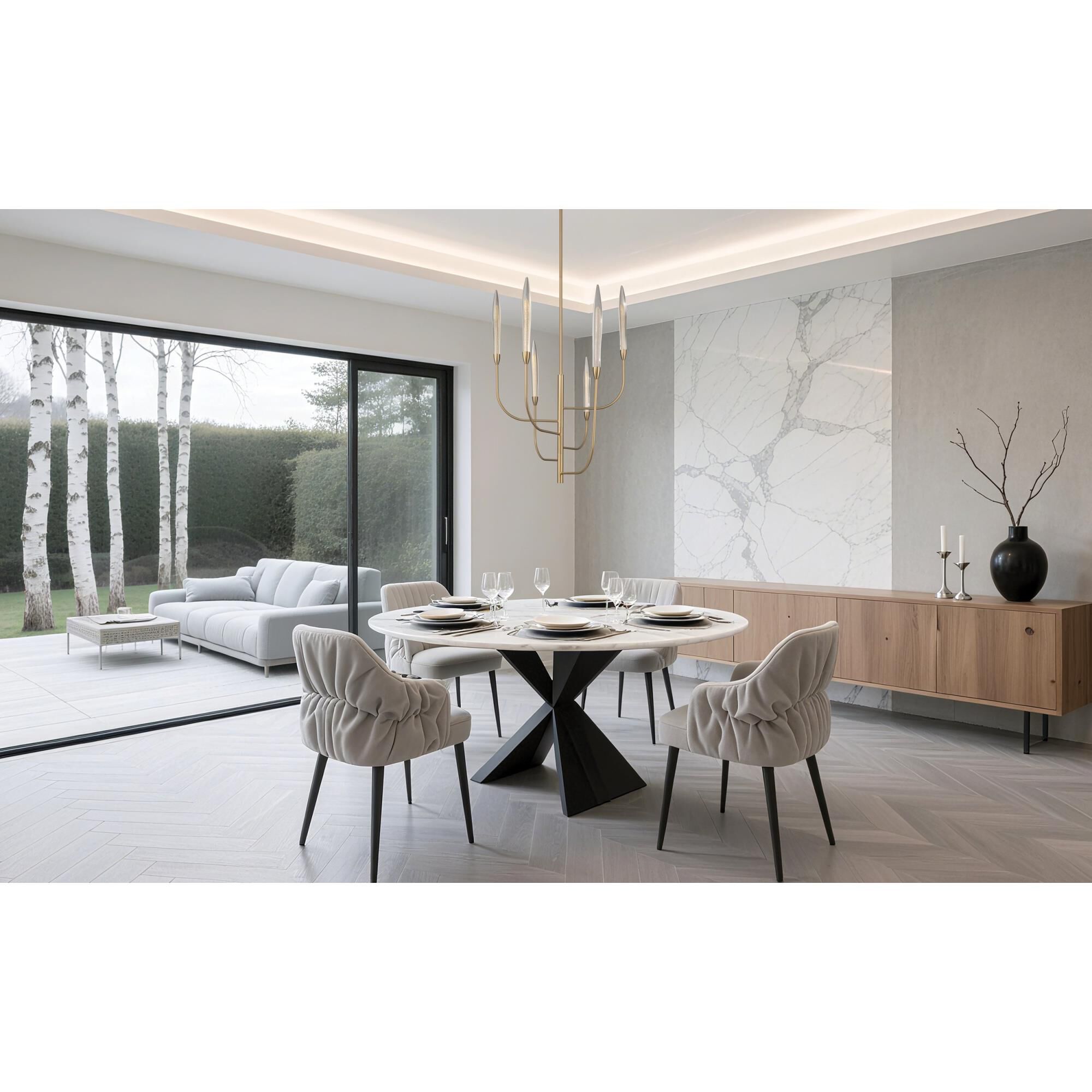 Calle 28 Inch Chandelier by Eglo Lighting