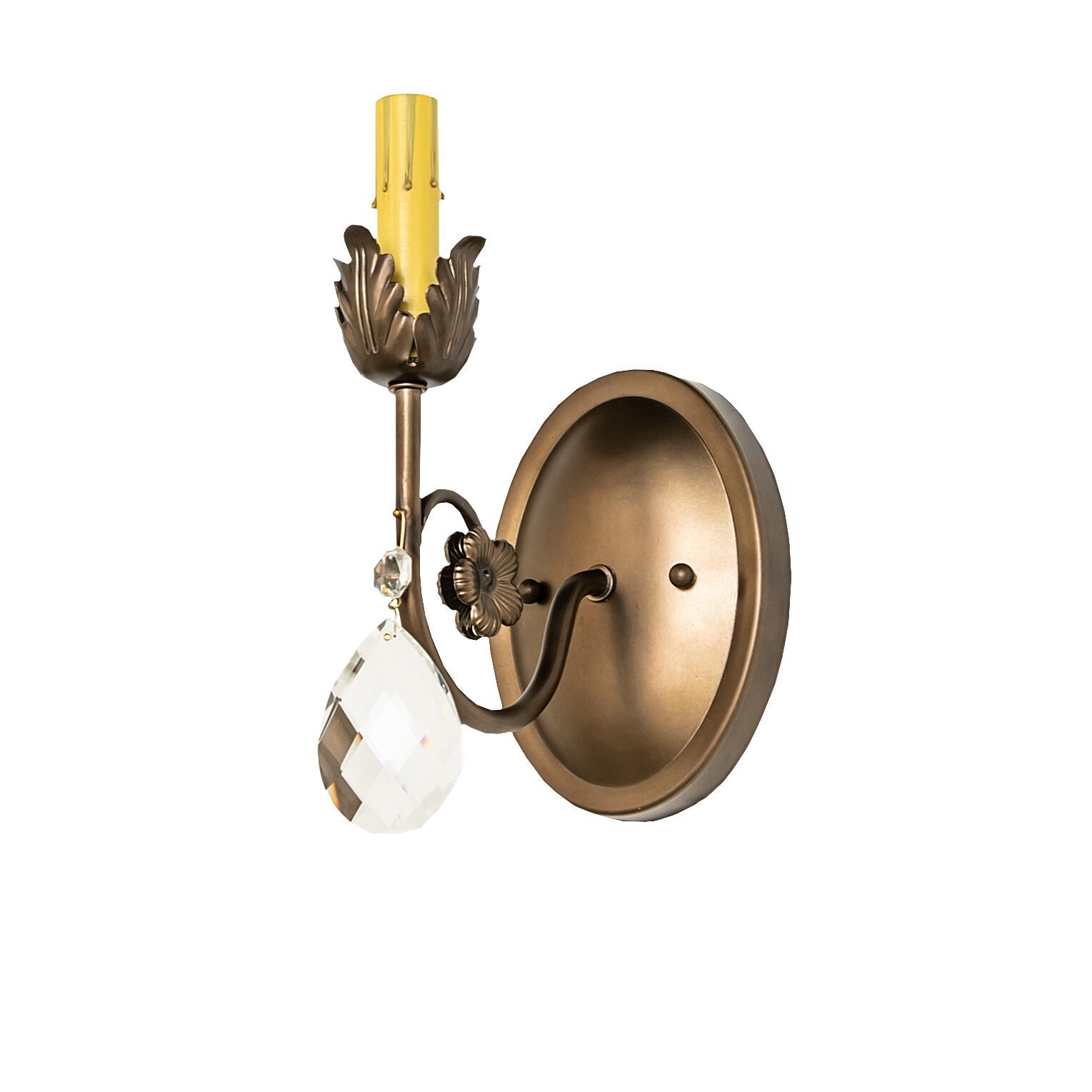 Shown in Antique Copper Finish finish and White glass