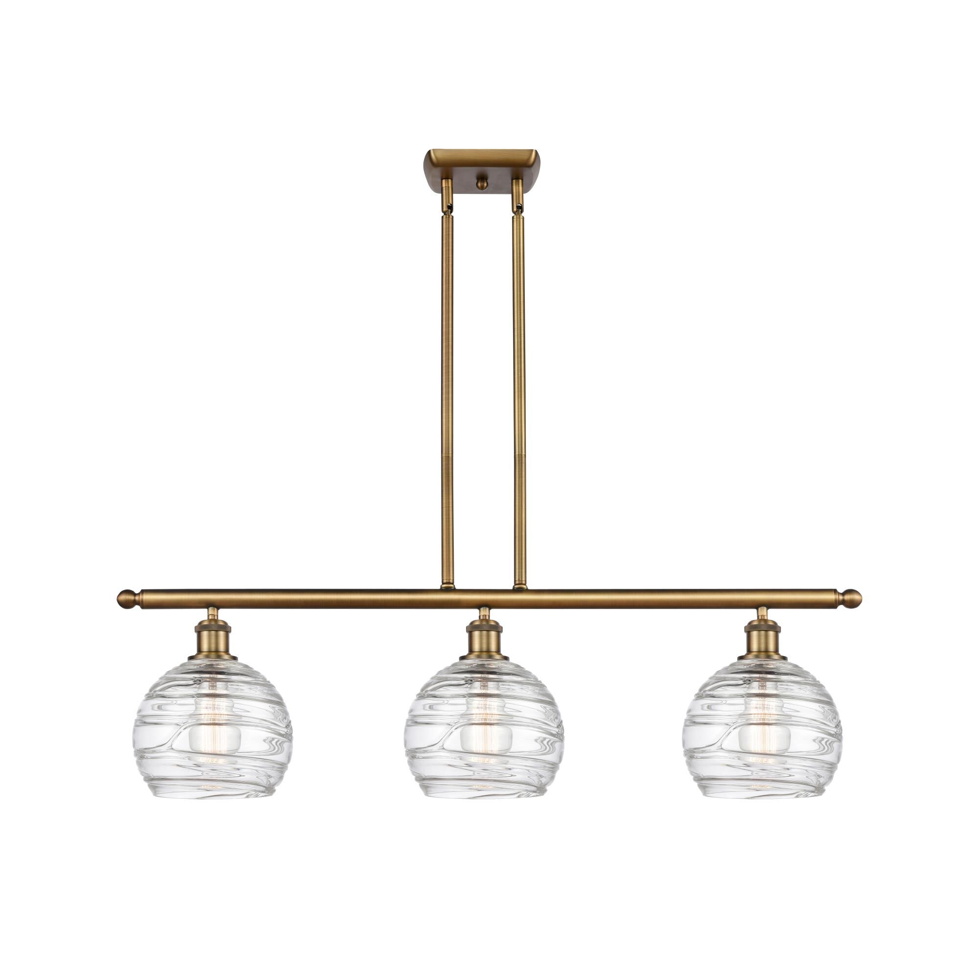 Bruno Marashlian Athens Deco Swirl 36 Inch Linear Suspension Light by Innovations Lighting