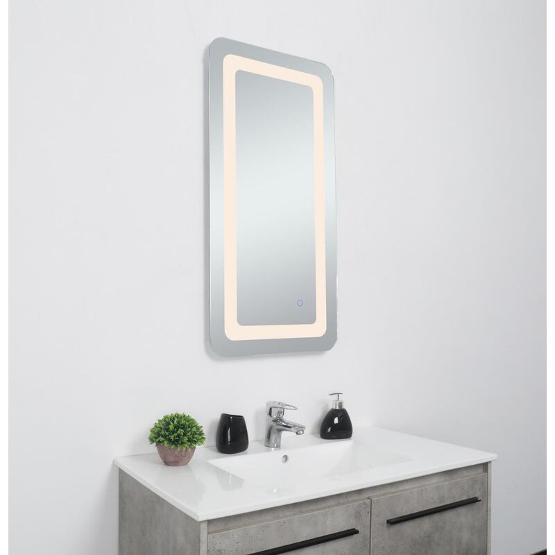 Genesis 36 Inch LED Lighted Mirror by Elegant Decor