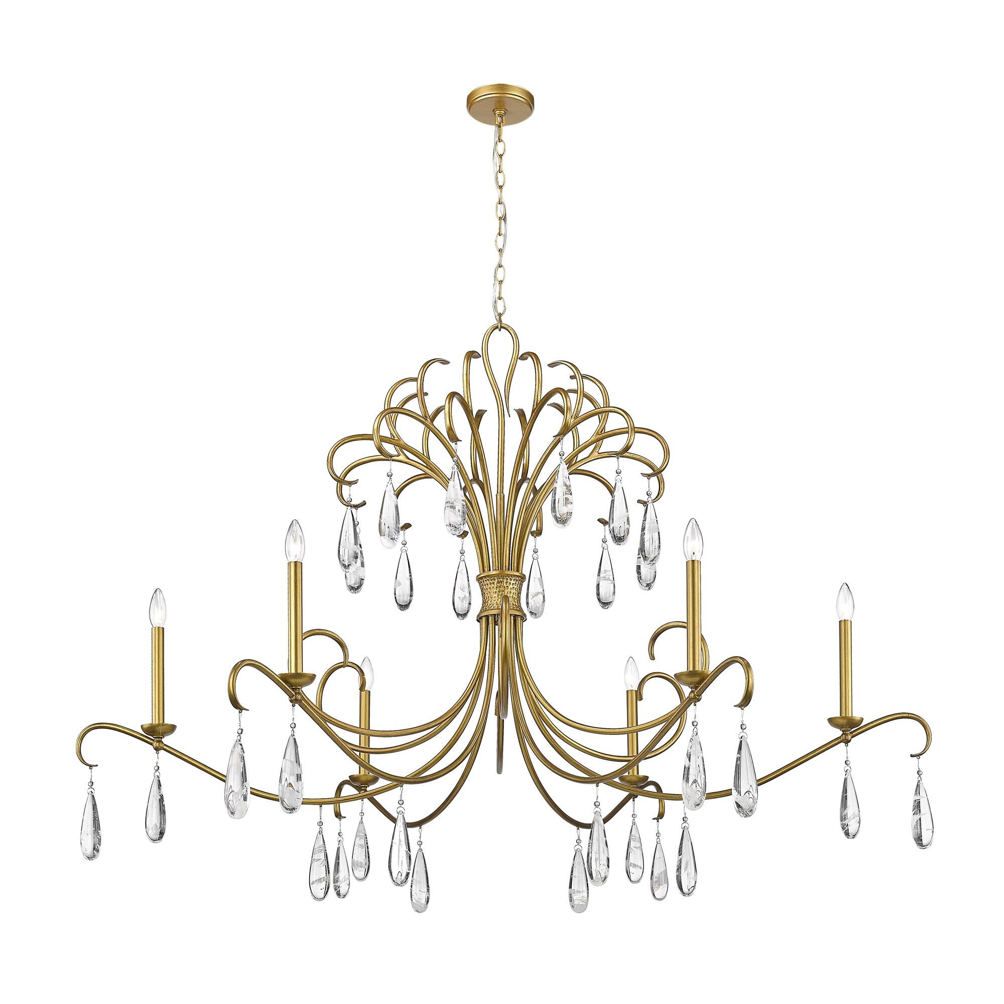 Amara 58 Inch 6 Light Chandelier by Z-Lite