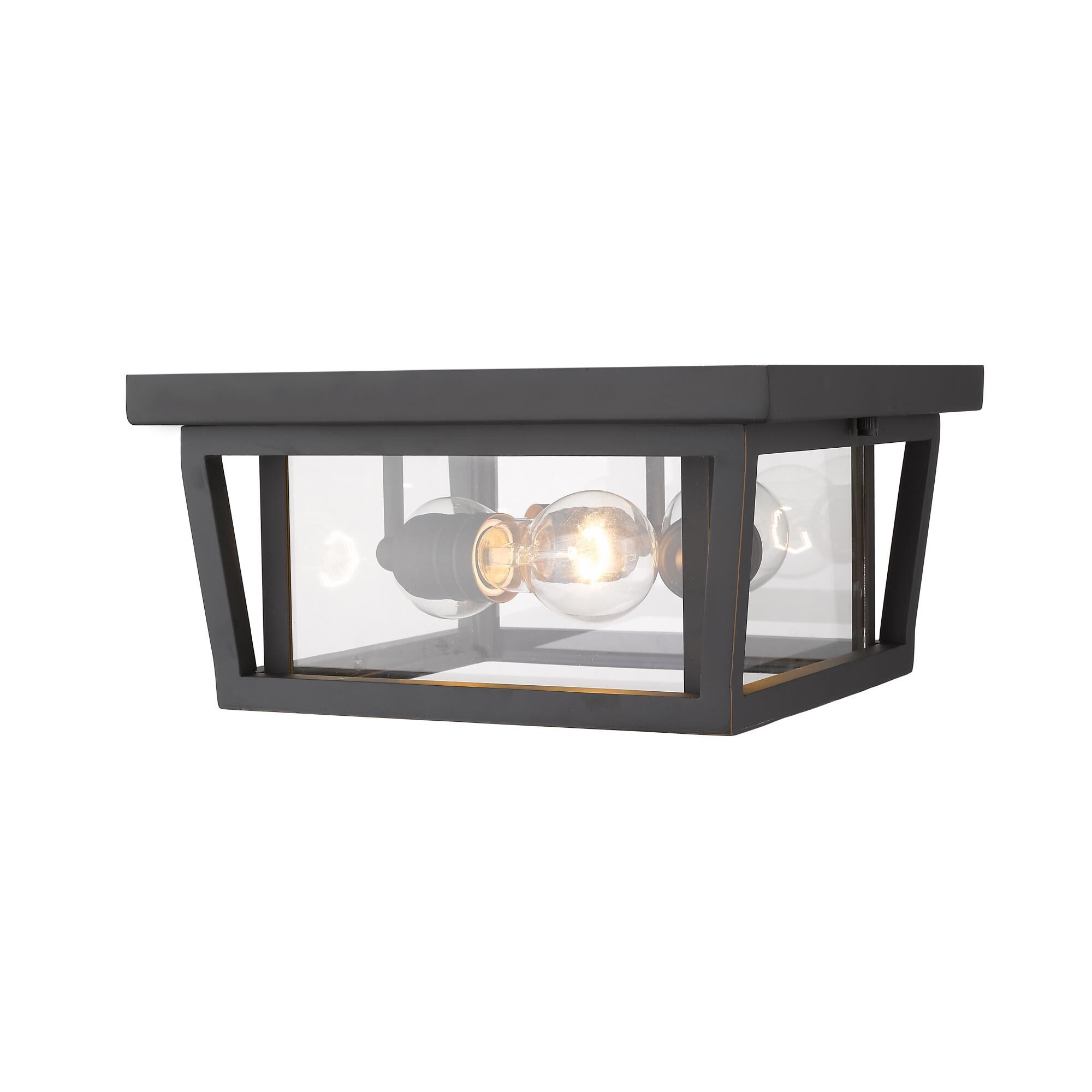 Shown in Oil Rubbed Bronze finish and Glass shade