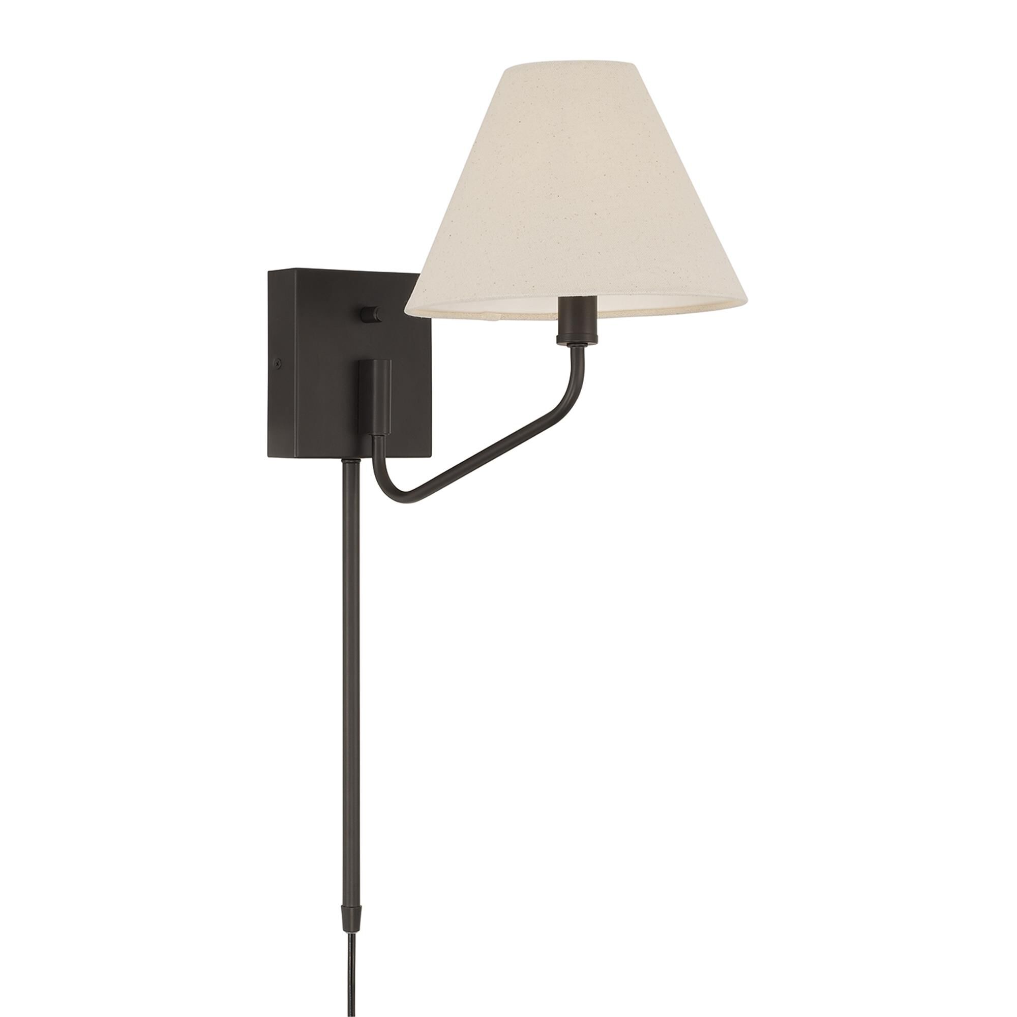 Shown in Espresso finish and Ecru Fabric shade