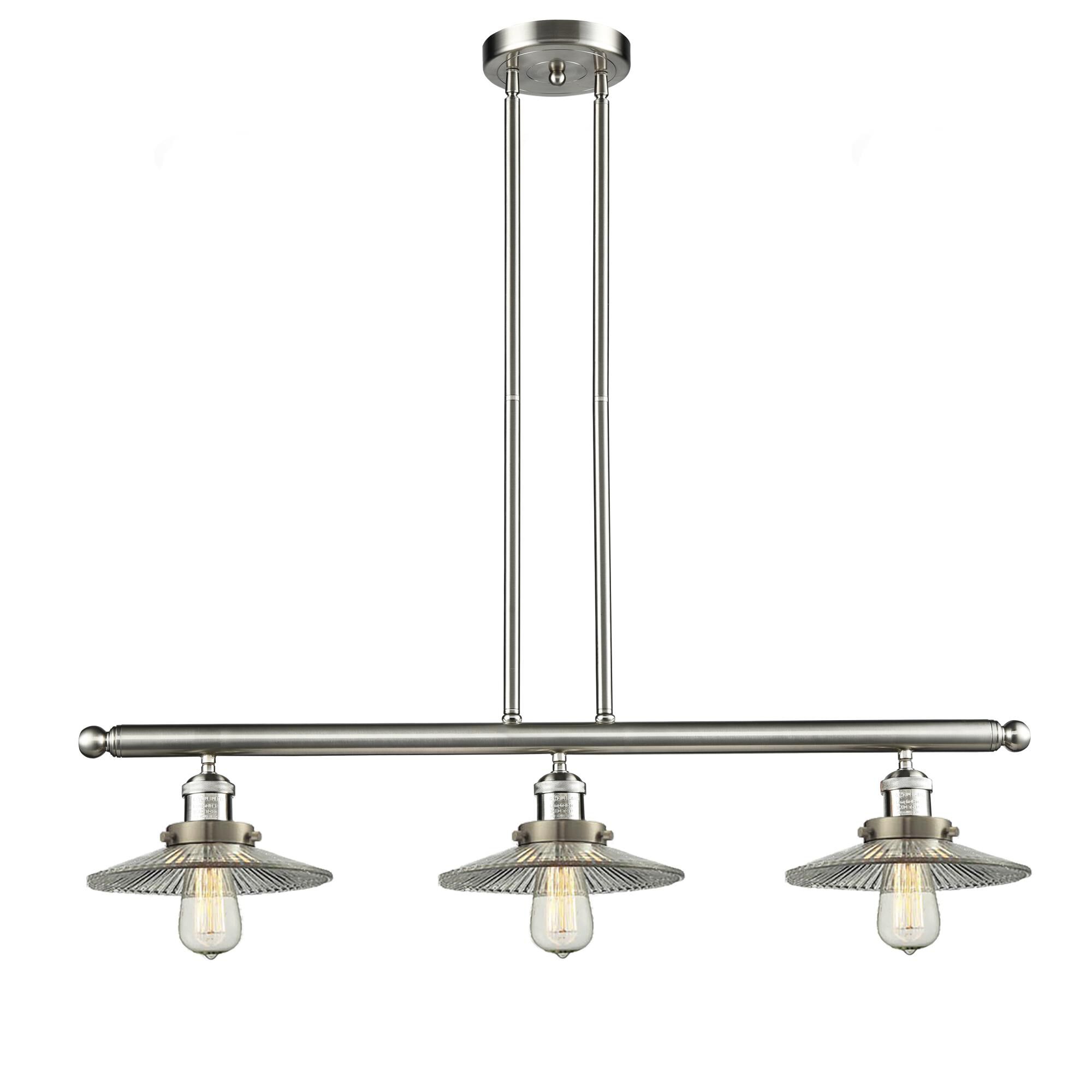 Bruno Marashlian Halophane 36 Inch 3 Light Linear Suspension Light by Innovations Lighting