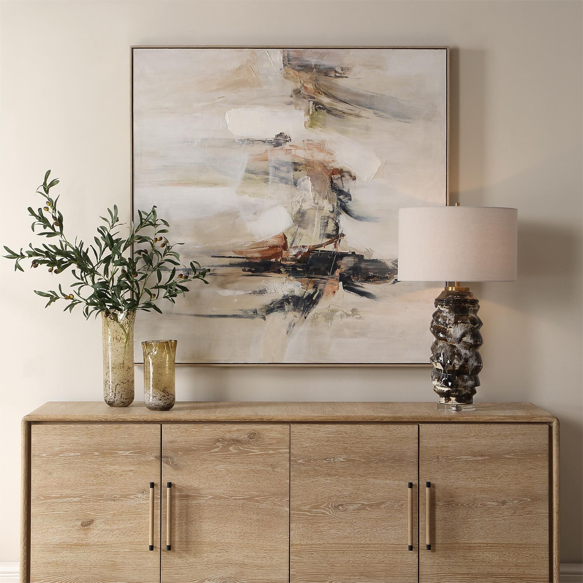 Uttermost Outburst Hand Painted Modern Art Painting by Uttermost