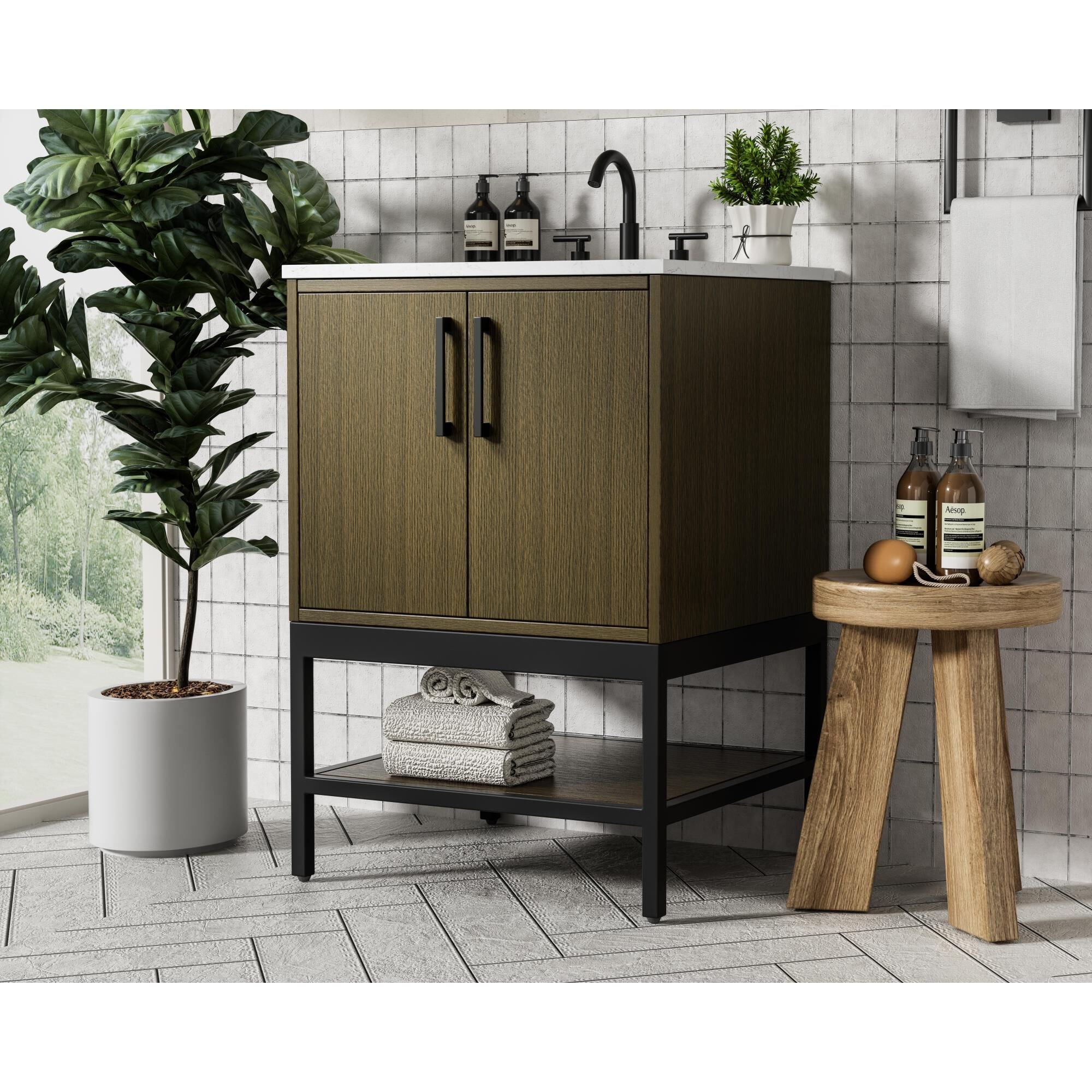 Lennox 24 Inch Bath Vanity by Elegant Dcor