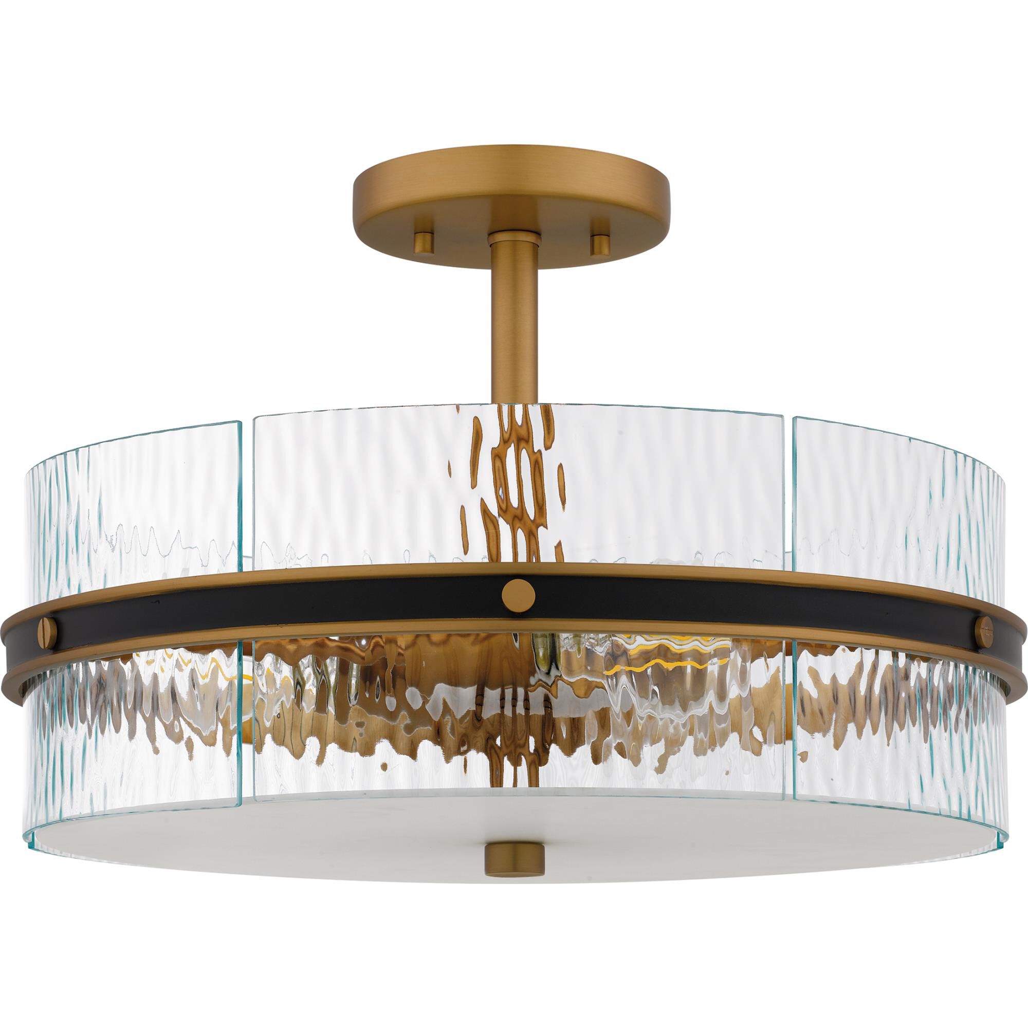 Reagan 16 Inch Semi Flush Mount by Quoizel