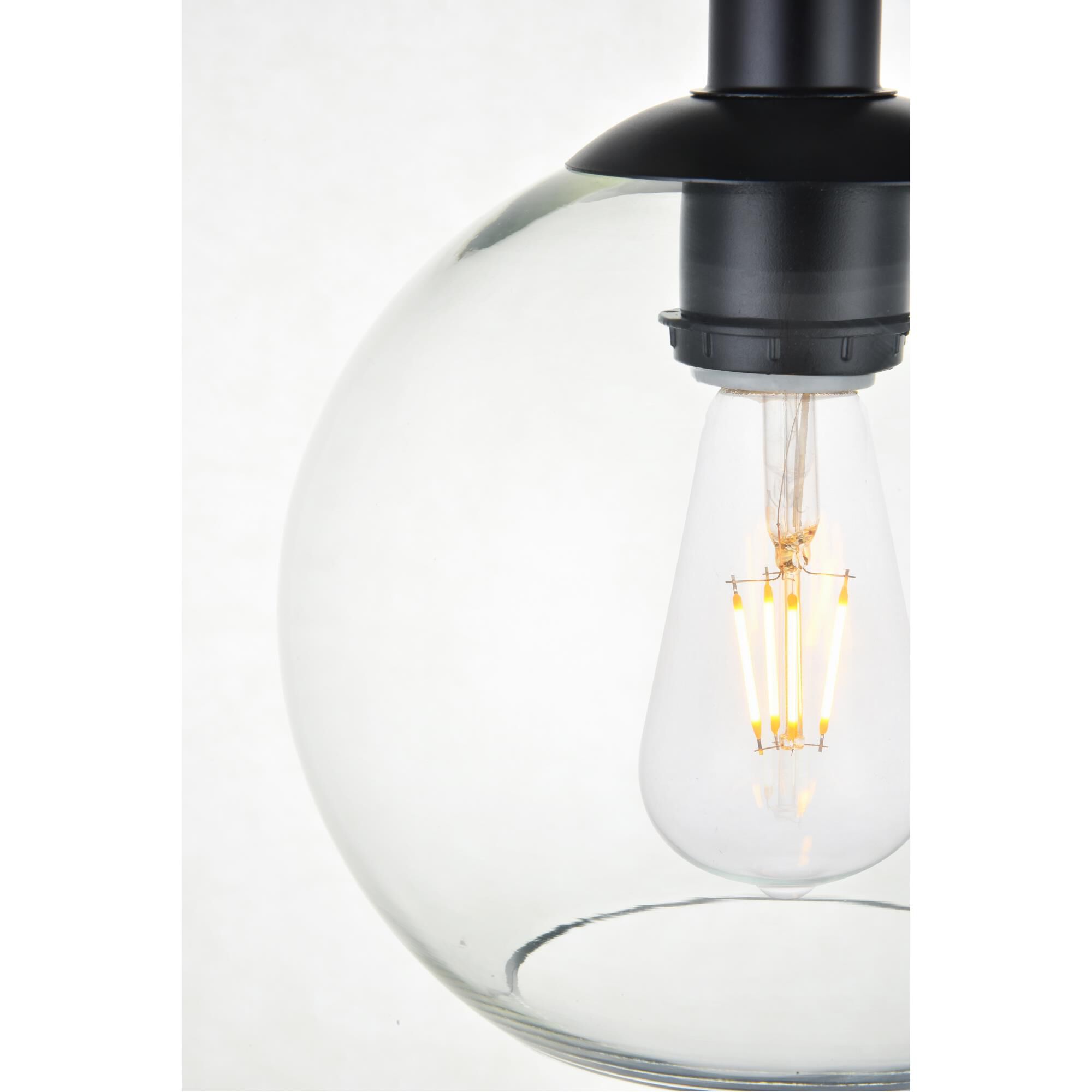 Baxter 8 Inch Semi Flush Mount by Elegant Lighting