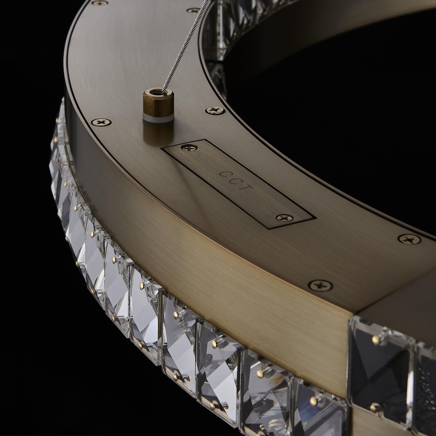 Shown in Winter Brass finish and Firenze Clear crystal