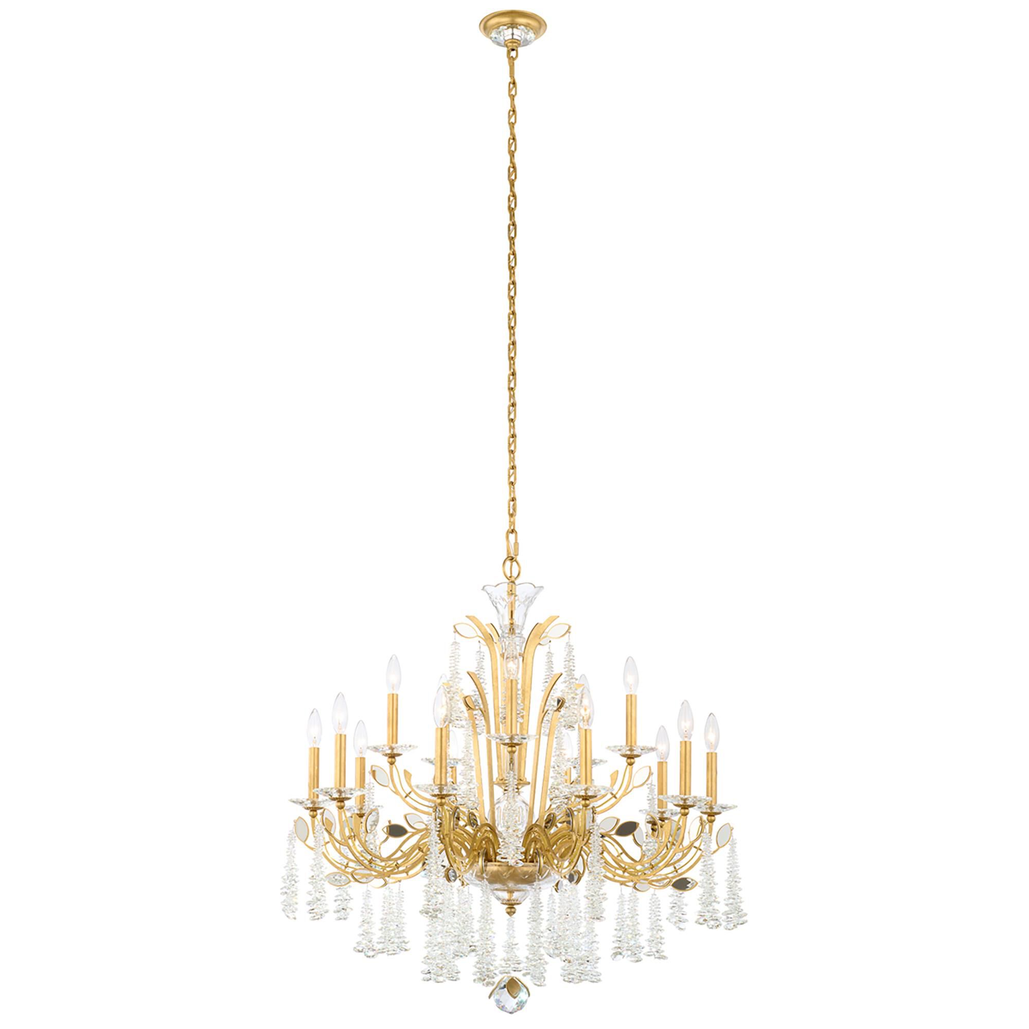 Shown in French Gold finish and Clear Radiance crystal