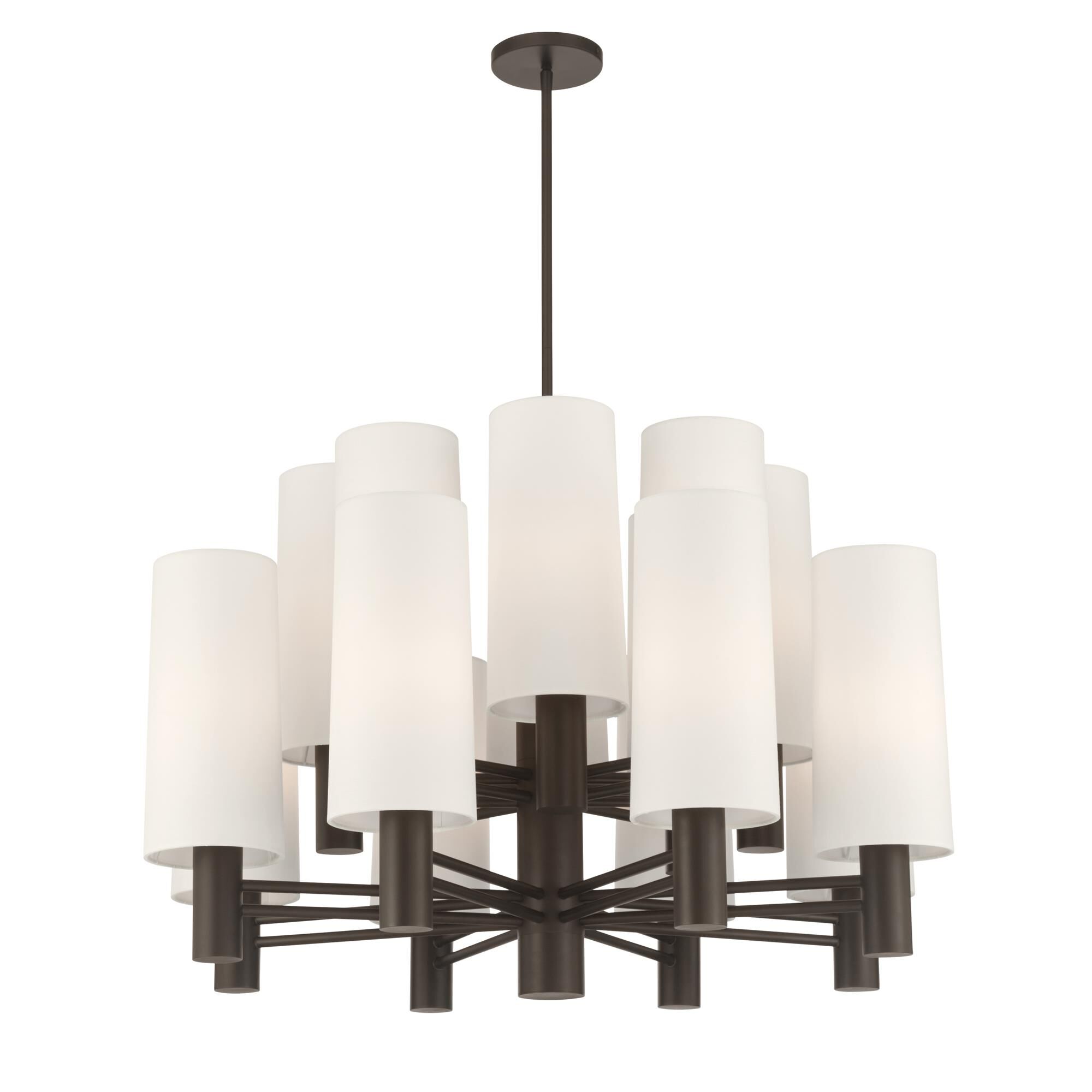 Shown in Dark Bronze finish and White shade