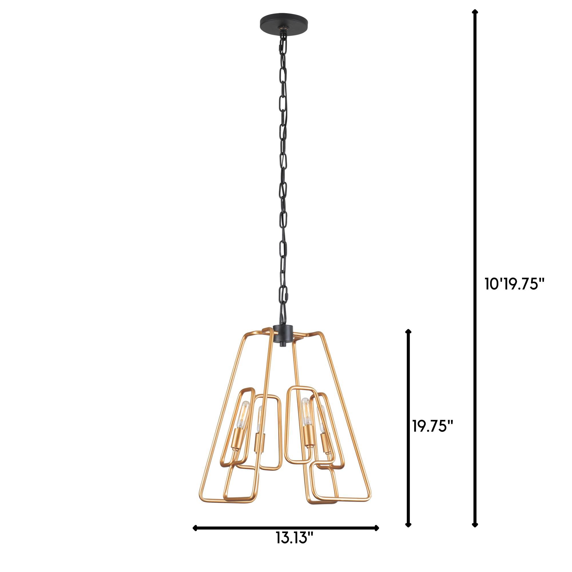Shown in Aged Gold/Carbon finish