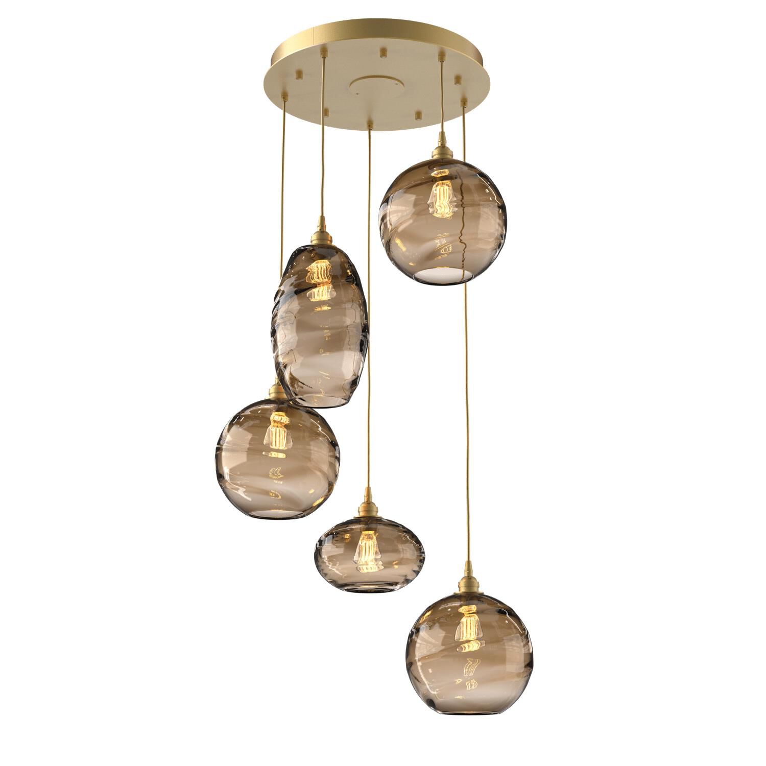 Misto 23 Inch 5 Light Multi Light Pendant by Hammerton Studio