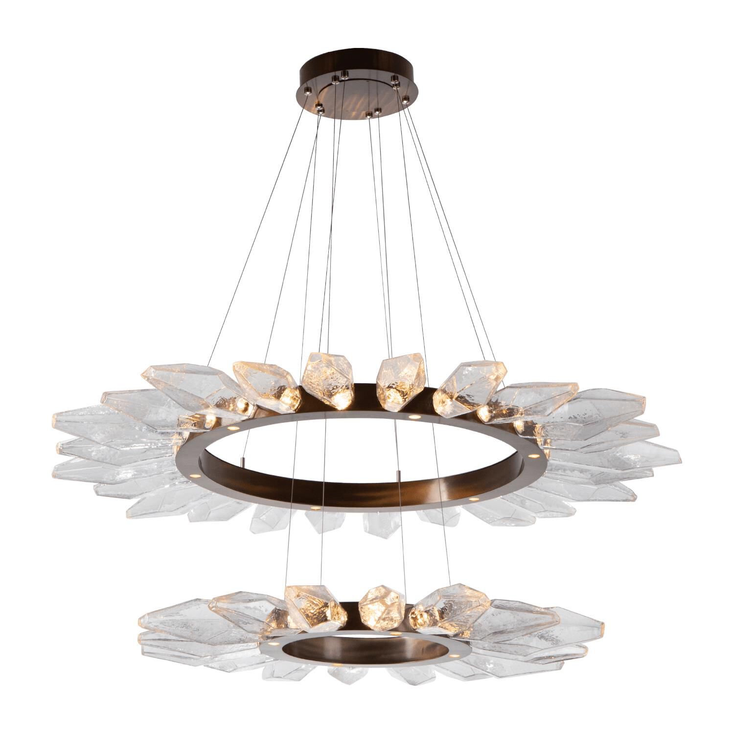 Rock Crystal 56 Inch 50 Light LED Chandelier by Hammerton Studio