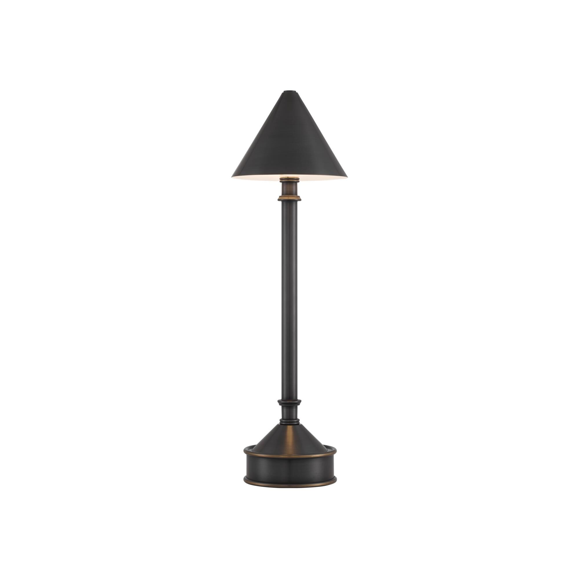 Shown in Oil Rubbed Bronze finish and Oil Rubbed Bronze Metal shade