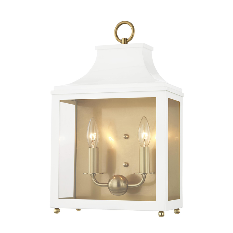 Leigh Medium 2 Light Wall Sconce by Mitzi