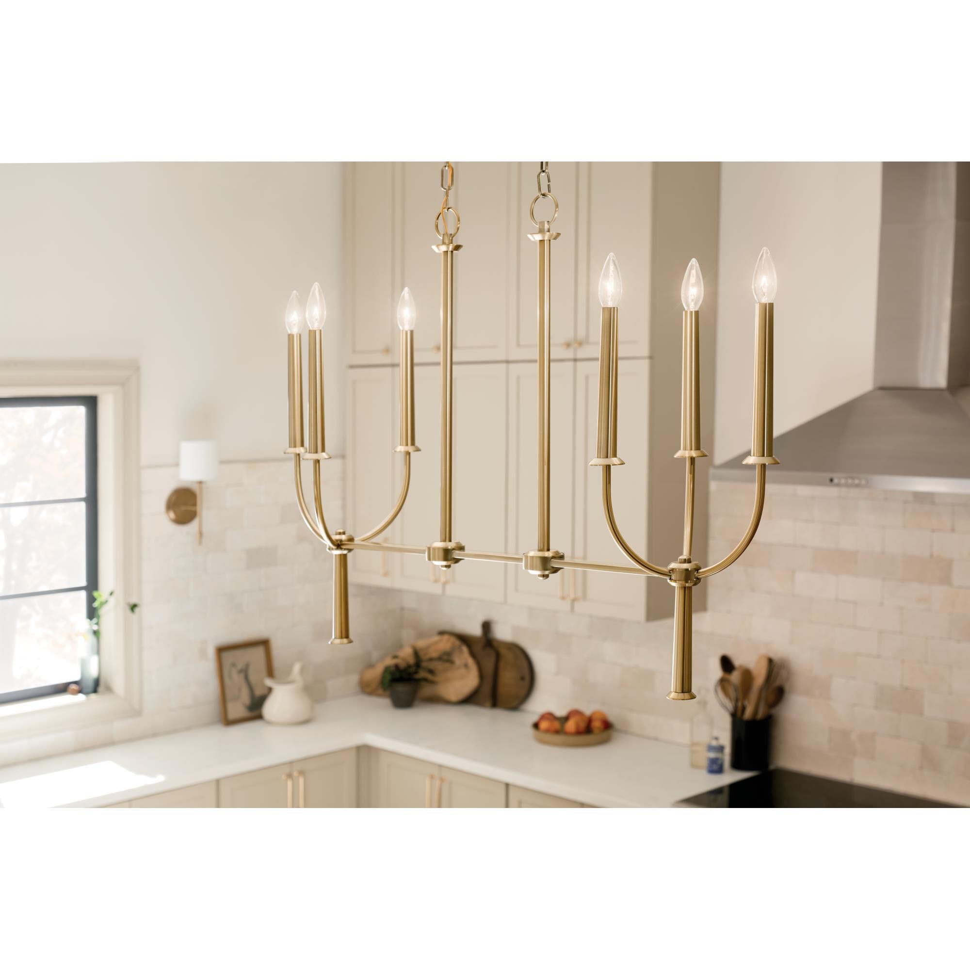 Shown in Brushed Natural Brass finish